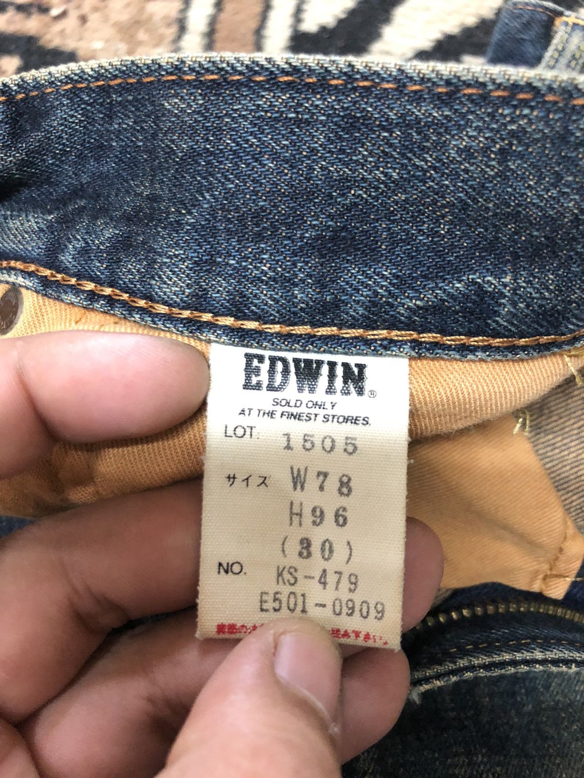 Edwin × Vintage VINTAGE SELVEDGE EDWIN 505 DISTRESSED DENIM Size US 30 / EU 46 - 7 Thumbnail