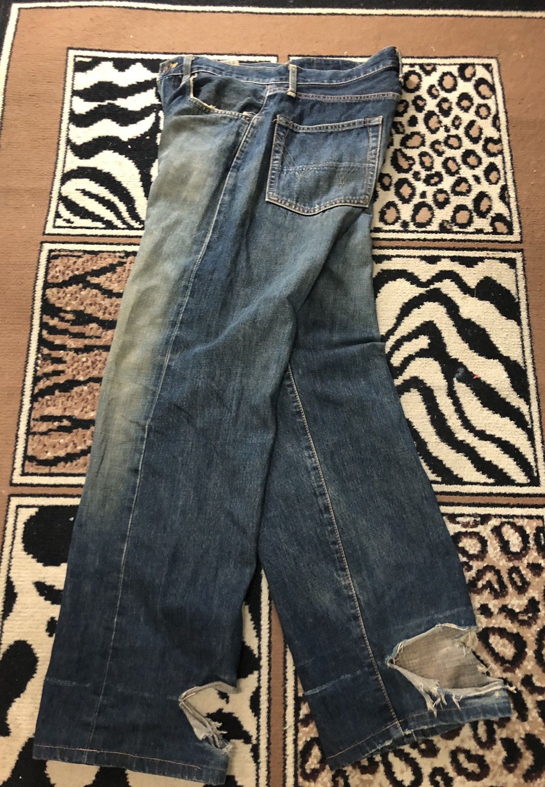 Edwin × Vintage VINTAGE SELVEDGE EDWIN 505 DISTRESSED DENIM Size US 30 / EU 46 - 14 Thumbnail