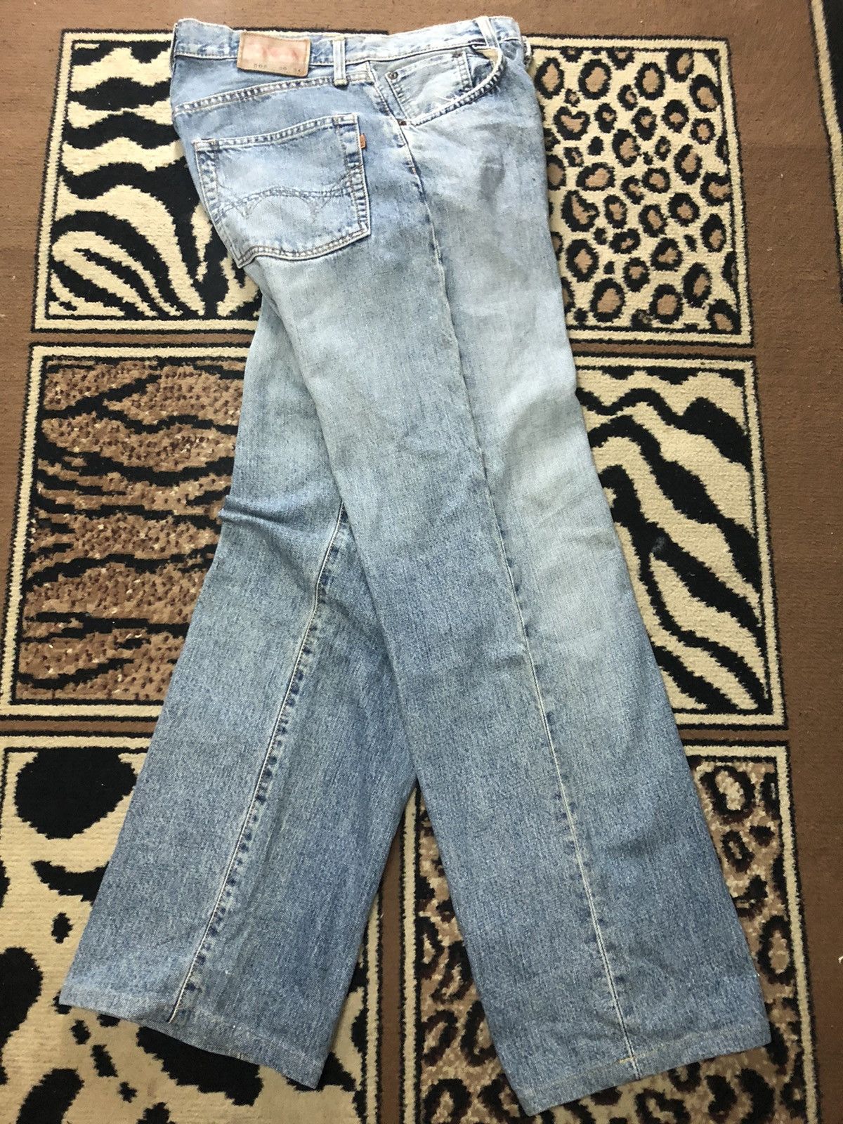Edwin × Vintage VINTAGE SELVEDGE EDWIN 505 BLUE WASH DISTRESSED DENIM Size US 29 - 14 Thumbnail