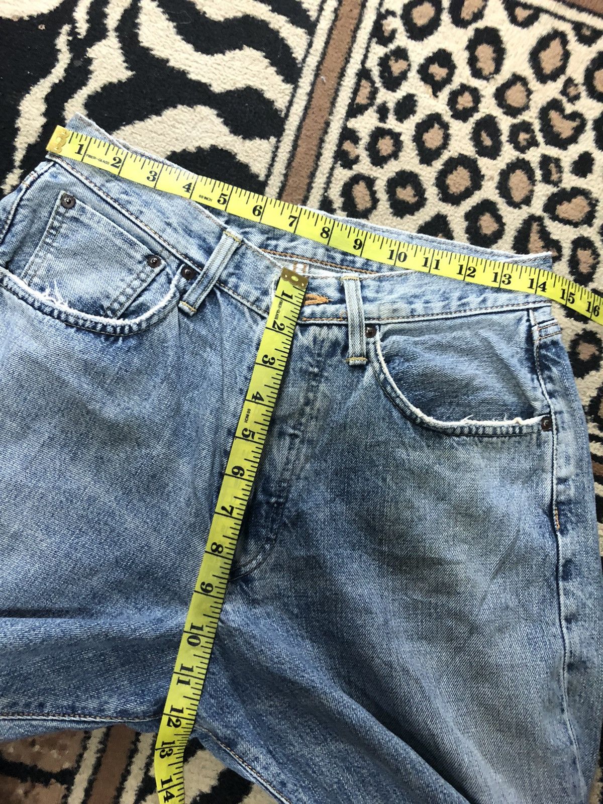 Edwin × Vintage VINTAGE SELVEDGE EDWIN 505 BLUE WASH DISTRESSED DENIM Size US 29 - 15 Thumbnail