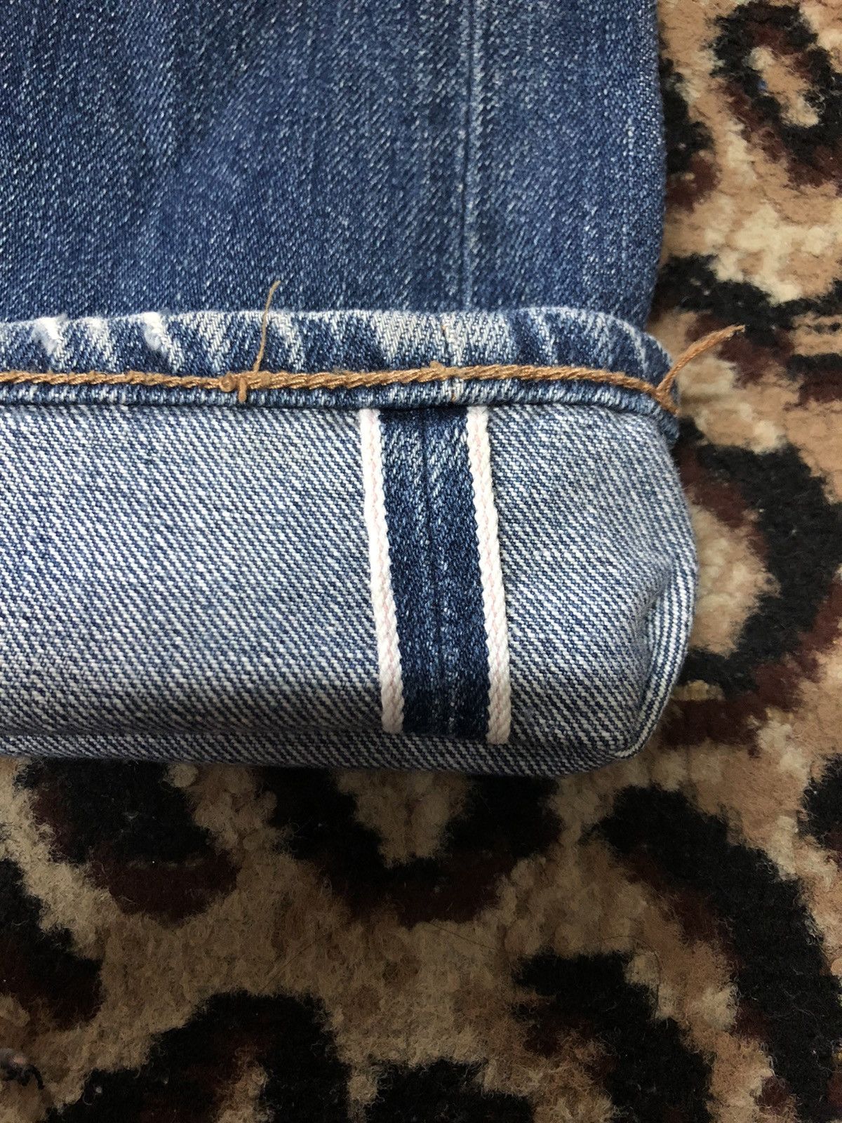 Kamikaze Attack × Salvage KAMIKAZE ATTACK SELVEDGE BLUE WASH DISTRESSED DENIM Size US 31 - 3 Thumbnail