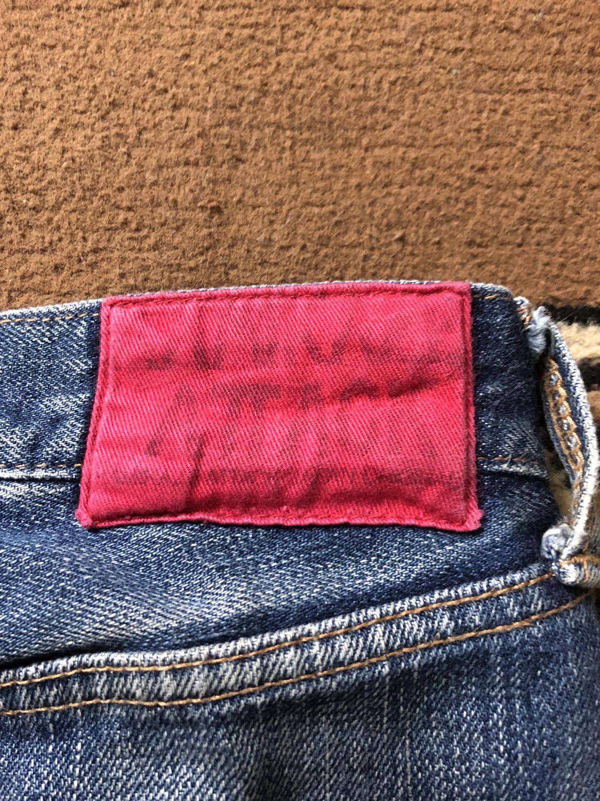 Kamikaze Attack × Salvage KAMIKAZE ATTACK SELVEDGE BLUE WASH DISTRESSED DENIM Size US 31 - 10 Thumbnail