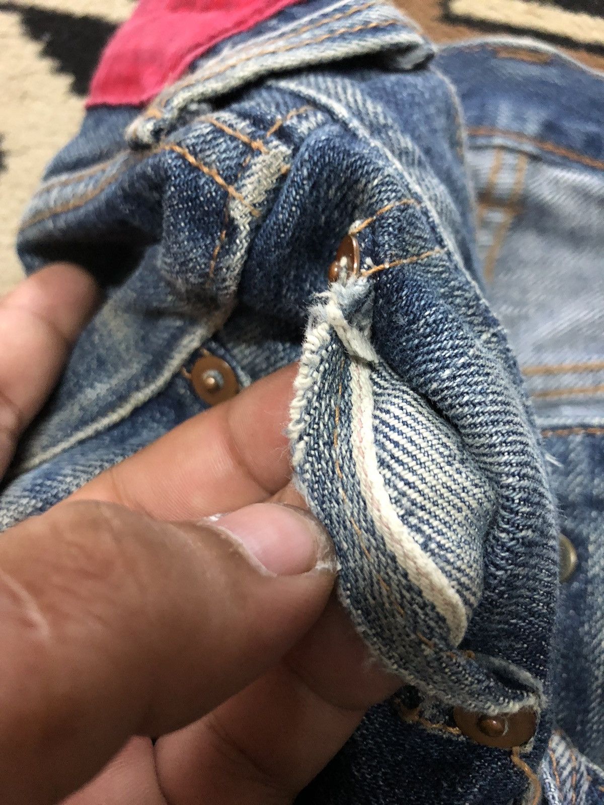 Kamikaze Attack × Salvage KAMIKAZE ATTACK SELVEDGE BLUE WASH DISTRESSED DENIM Size US 31 - 4 Thumbnail