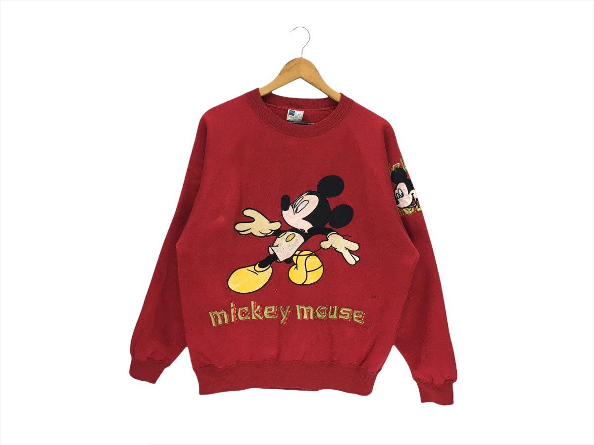 Disney × Mickey Mouse × Vintage Vintage Mickey Mouse Walt Disney Cartoon Sweatshirt Size US L / EU 52-54 / 3 - 1 Thumbnail