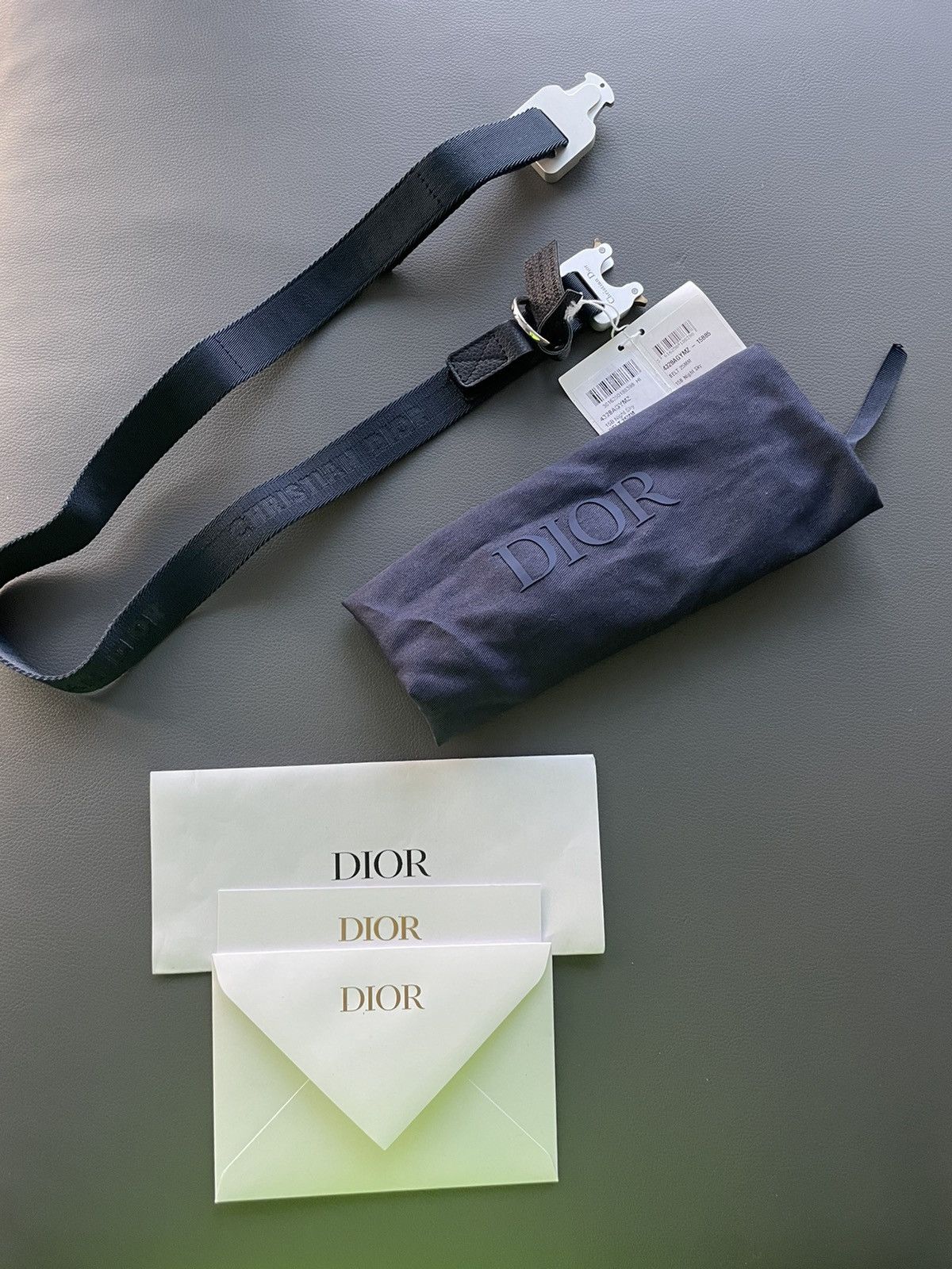 Alyx × Christian Dior Monsieur × Dior Limited Edition Dior Saddle Buckle CD Logo Belt Brand New Size 30 - 14 Thumbnail