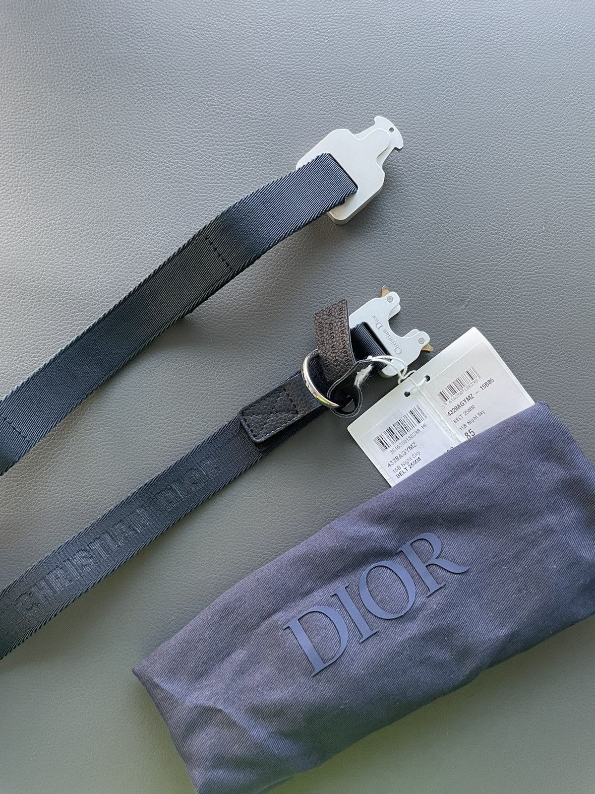 Alyx × Christian Dior Monsieur × Dior Limited Edition Dior Saddle Buckle CD Logo Belt Brand New Size 30 - 15 Thumbnail