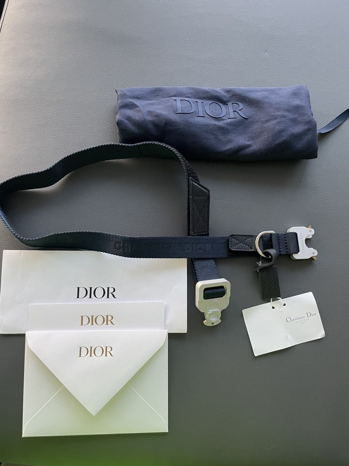 Alyx × Christian Dior Monsieur × Dior Limited Edition Dior Saddle Buckle CD Logo Belt Brand New Size 30 - 3 Thumbnail