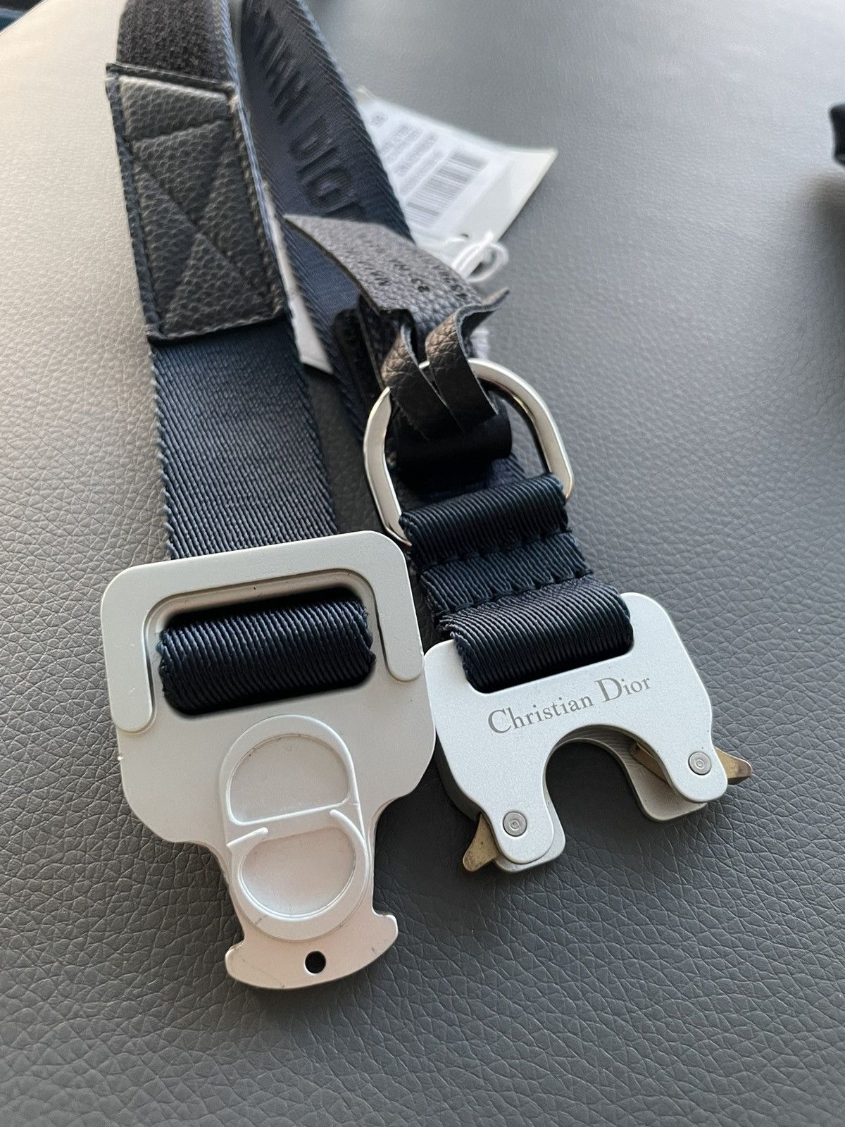 Alyx × Christian Dior Monsieur × Dior Limited Edition Dior Saddle Buckle CD Logo Belt Brand New Size 30 - 21 Thumbnail