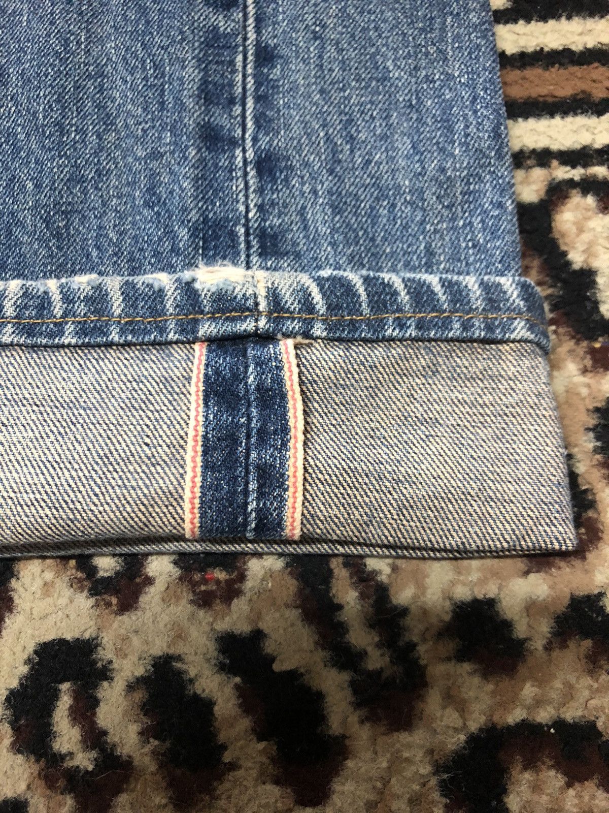 Edwin × Vintage VINTAGE SELVEDGE EDWIN 505 BLUE WASH DISTRESSED DENIM Size US 30 / EU 46 - 3 Thumbnail