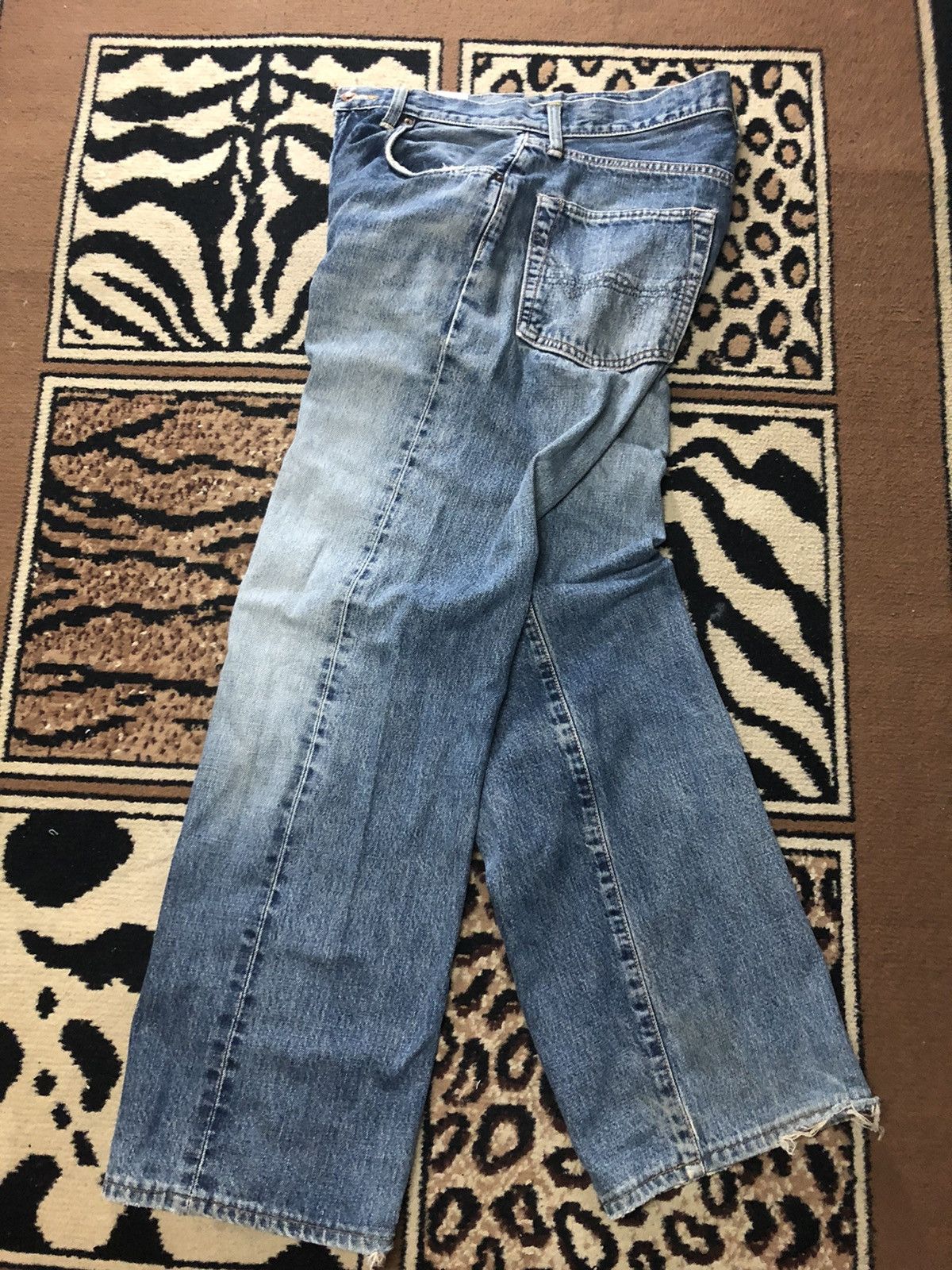 Edwin × Vintage VINTAGE SELVEDGE EDWIN 505 BLUE WASH DISTRESSED DENIM Size US 30 / EU 46 - 12 Thumbnail