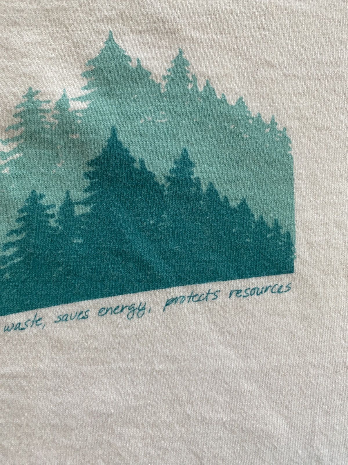Arts & Science × Hanes × Vintage Vintage 80’s Recycling Protects Nature Single Stitch Tee Size US M / EU 48-50 / 2 - 4 Thumbnail