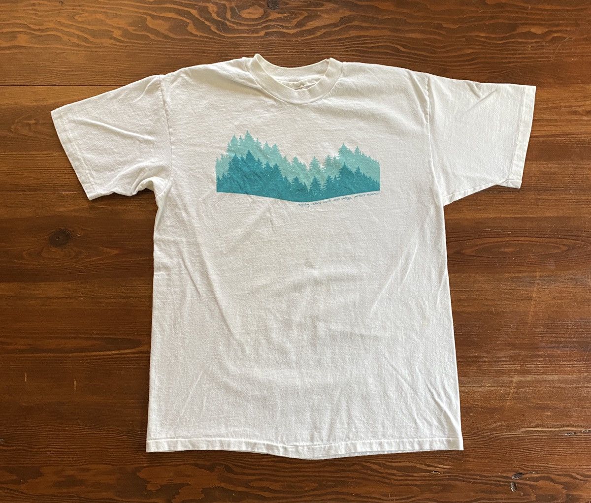 Arts & Science × Hanes × Vintage Vintage 80’s Recycling Protects Nature Single Stitch Tee Size US M / EU 48-50 / 2 - 1 Thumbnail