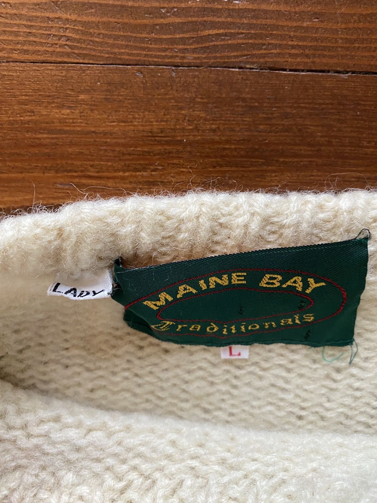 Vintage Vintage 80’s Maine Bay Women’s Geometric Knit Sweater Size M / US 6-8 / IT 42-44 - 5 Thumbnail
