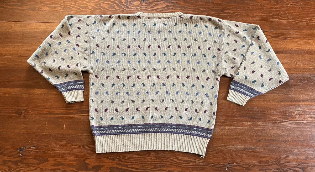 Generra Vintage 80’s Generra Paisley All Over Knit Sweater Size US XL / EU 56 / 4 - 9 Thumbnail