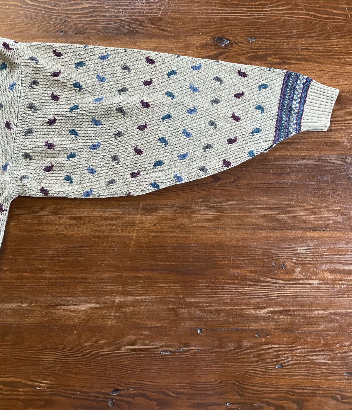 Generra Vintage 80’s Generra Paisley All Over Knit Sweater Size US XL / EU 56 / 4 - 10 Thumbnail