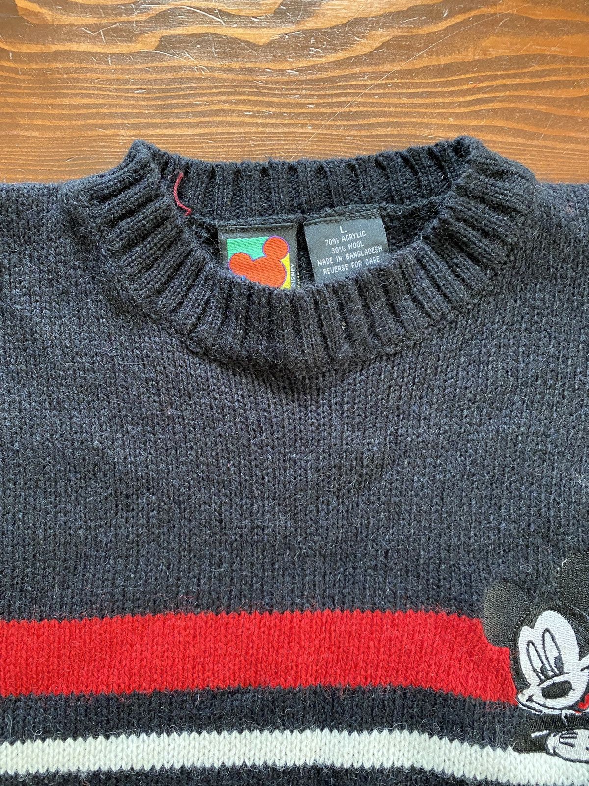 Mickey Mouse Vintage 90’s Mickey Mouse Embroidered Knit Sweater Size US M / EU 48-50 / 2 - 6 Thumbnail