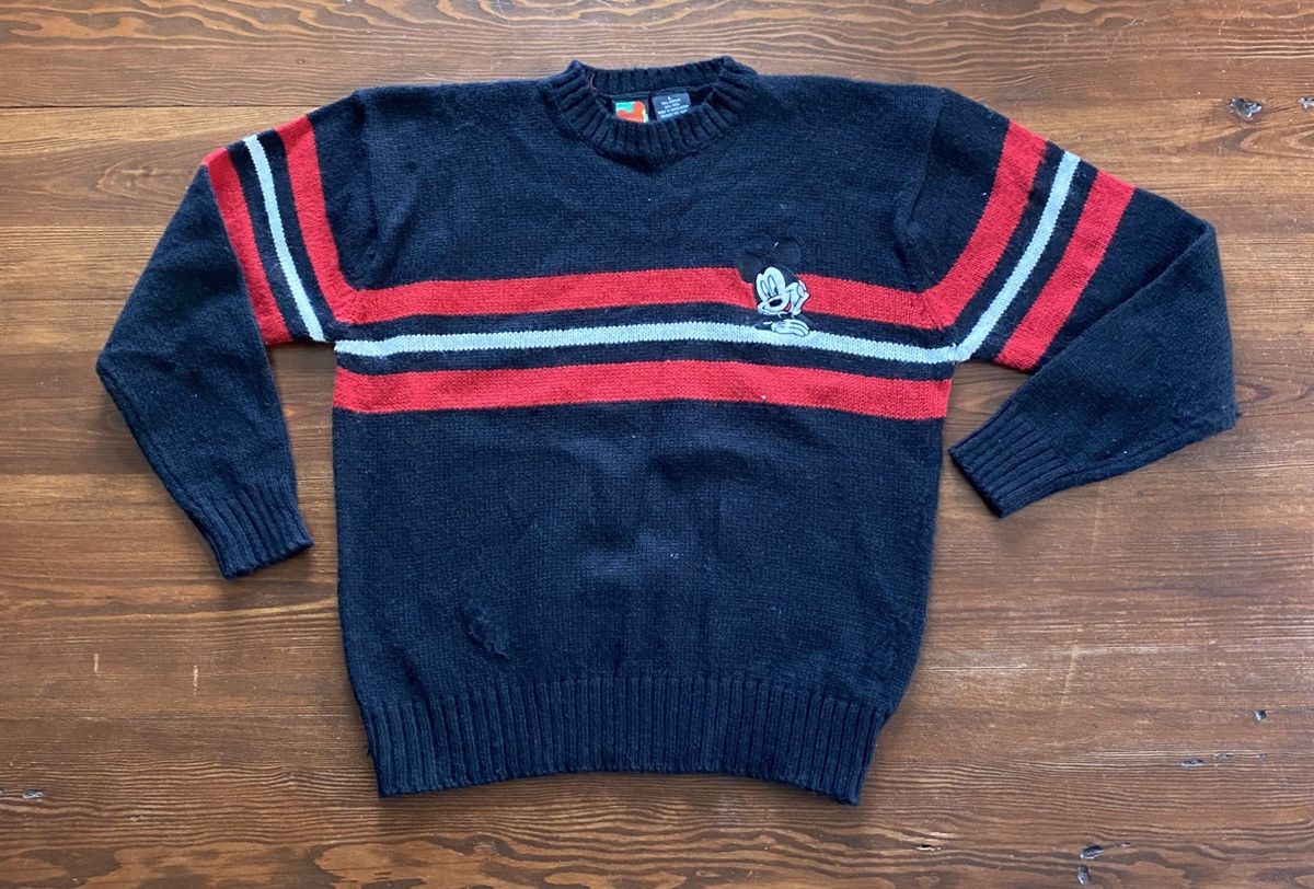 Mickey Mouse Vintage 90’s Mickey Mouse Embroidered Knit Sweater Size US M / EU 48-50 / 2 - 2 Thumbnail