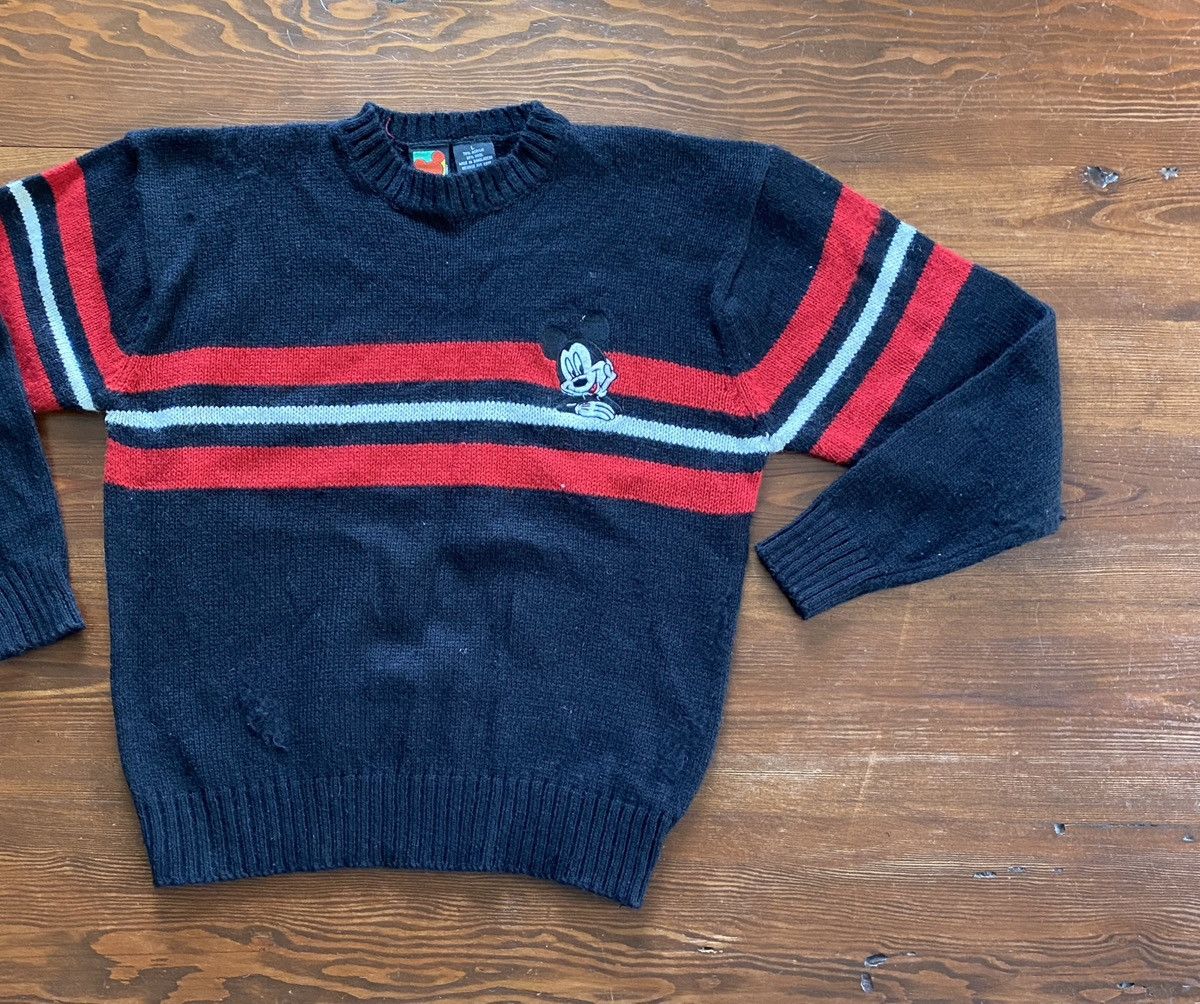 Mickey Mouse Vintage 90’s Mickey Mouse Embroidered Knit Sweater Size US M / EU 48-50 / 2 - 1 Thumbnail
