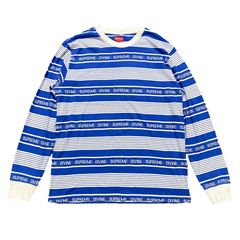 Supreme Classic Logo Stripped Shirt