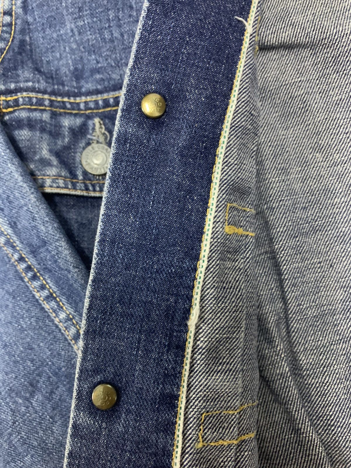 Evisu × Vintage Vintage Evisu Selvedges Denim Bomber Size S / US 4 / IT 40 - 6 Thumbnail