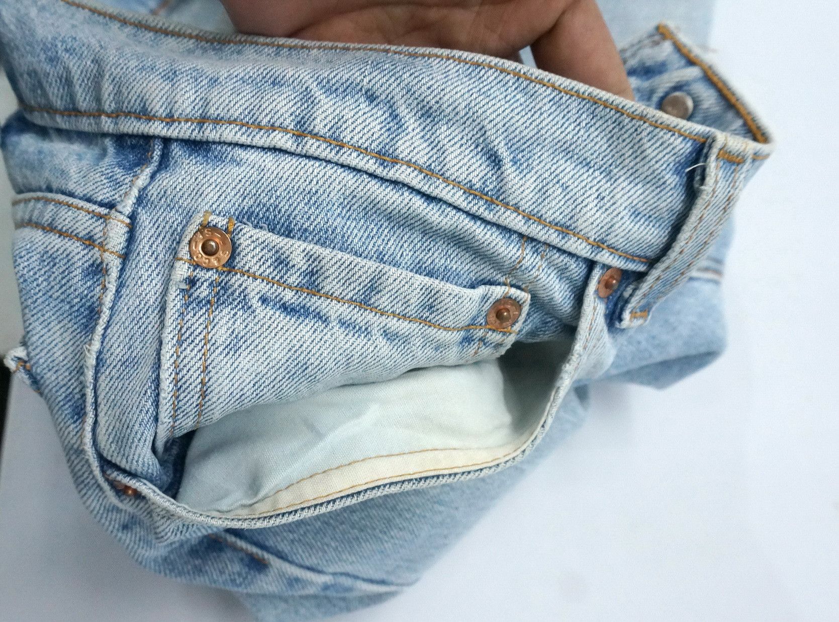 Levi's Vintage Clothing 🔥 Levi's 505 90s Vtg Worn Regular Straight Jeans USA LF8 Size US 30 / EU 46 - 23 Thumbnail