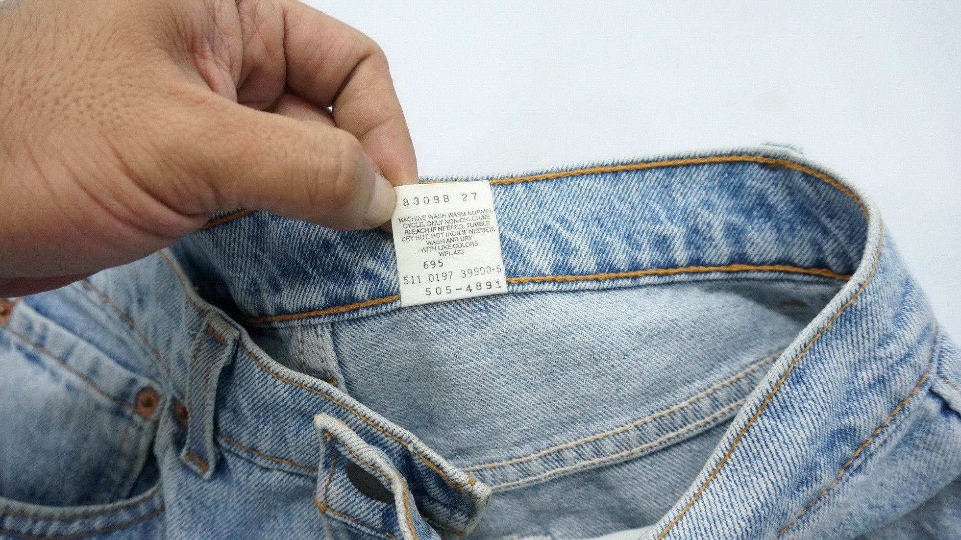 Levi's Vintage Clothing 🔥 Levi's 505 90s Vtg Worn Regular Straight Jeans USA LF8 Size US 30 / EU 46 - 12 Thumbnail