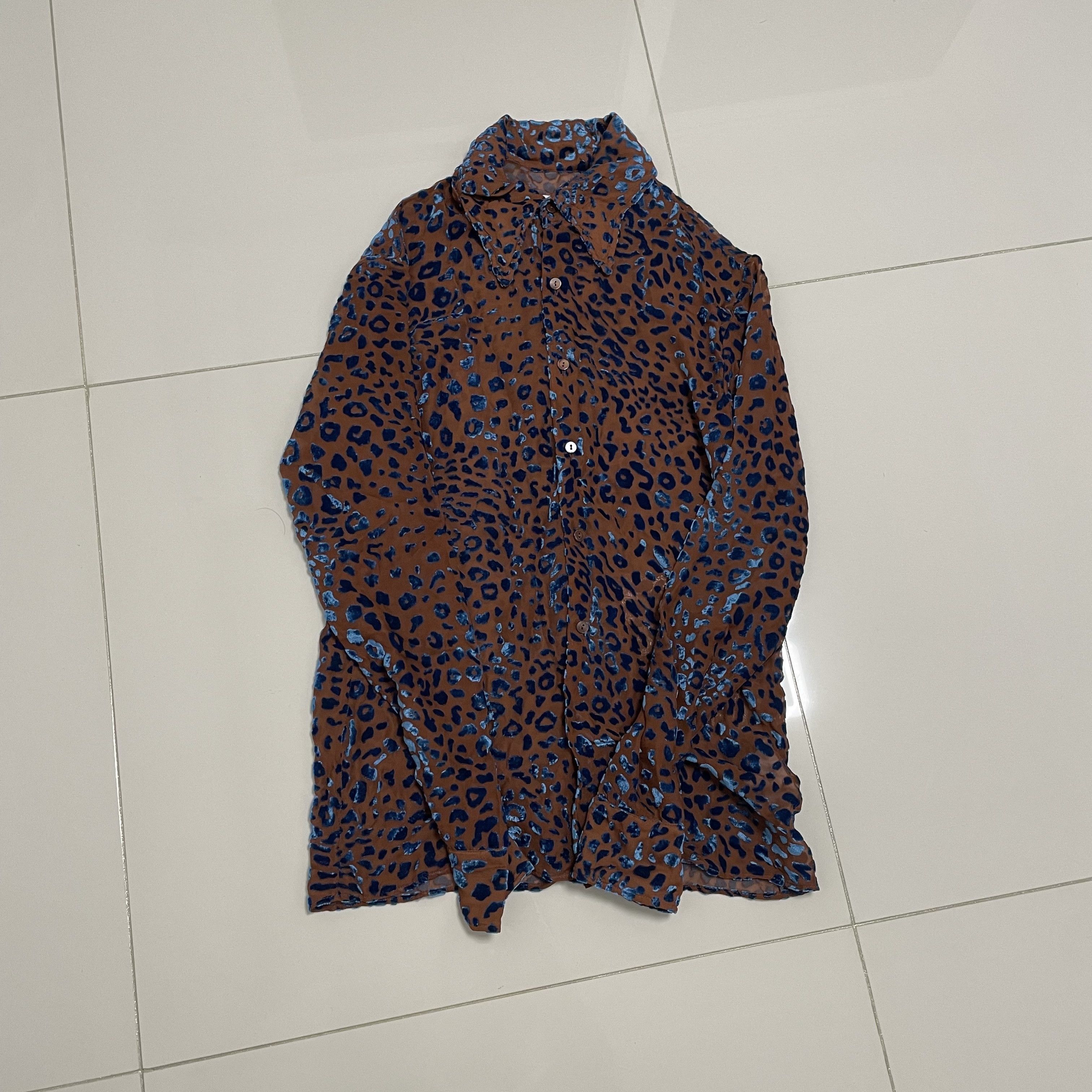 image of Maison Margiela Leopard Shirt, Men's (Size Small)