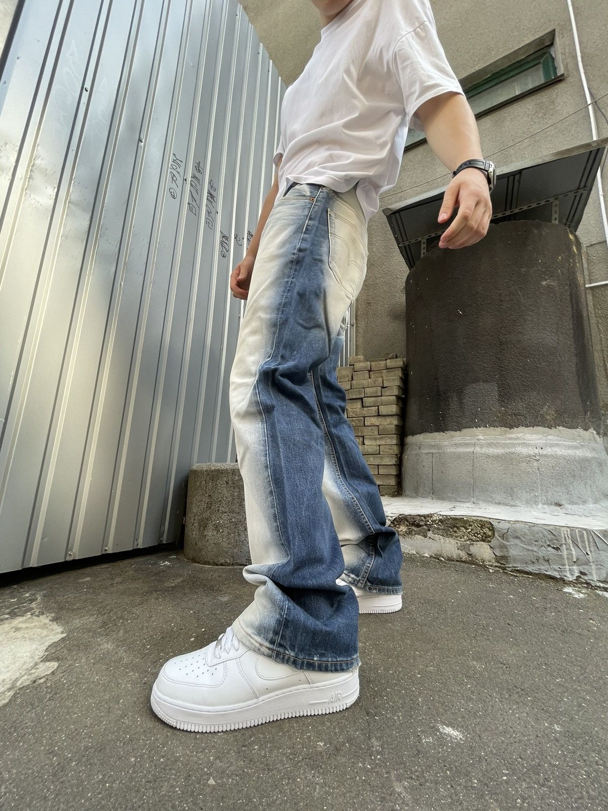 Le Grande Bleu (L.G.B.) Maison Margiela Style Levis Jeans Size US 34 / EU 50 - 2 Thumbnail