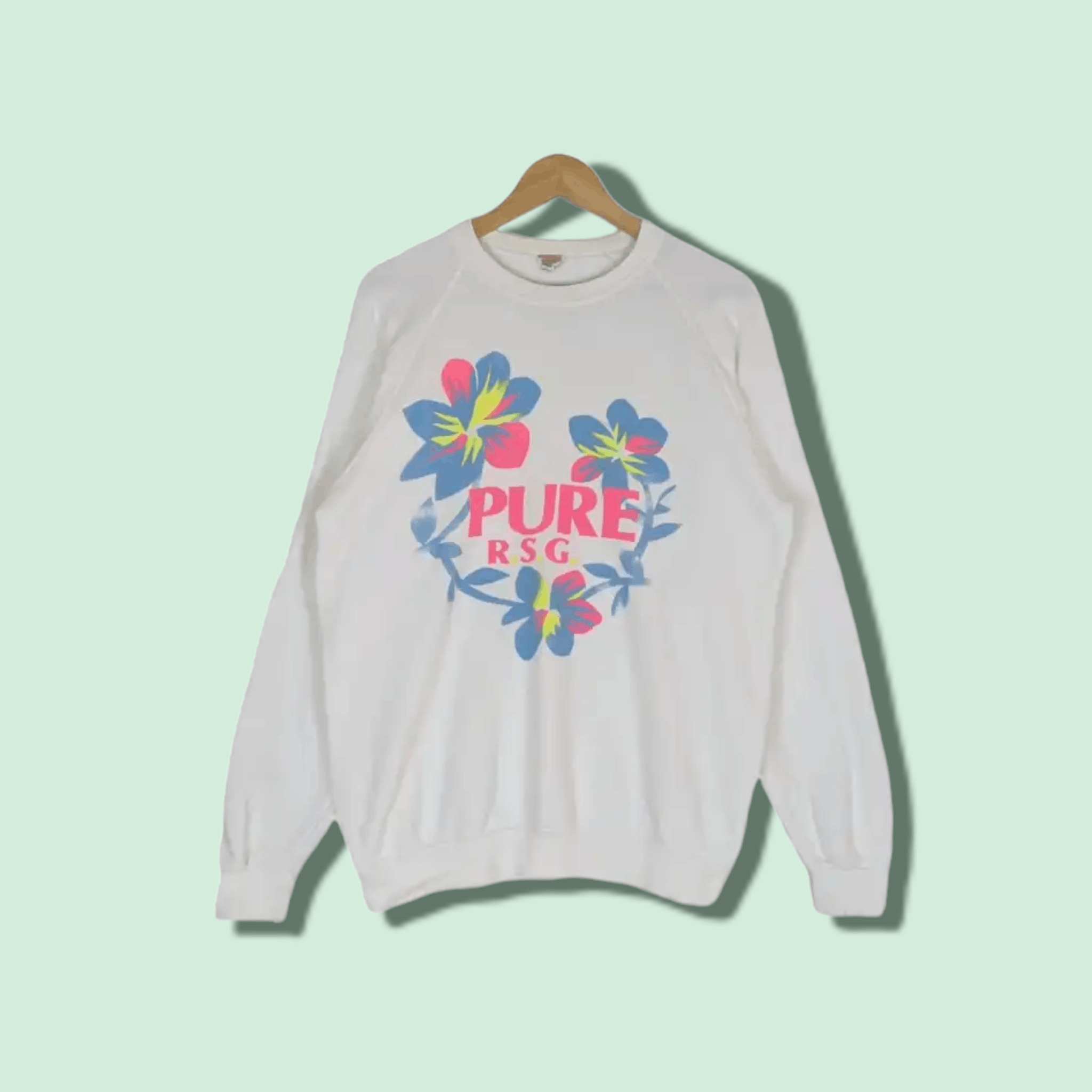 Japanese Brand × Vintage Japan Vintage SISIN Pure RSG Crewneck Jumper Sweatshirt Size US L / EU 52-54 / 3 - 1 Thumbnail