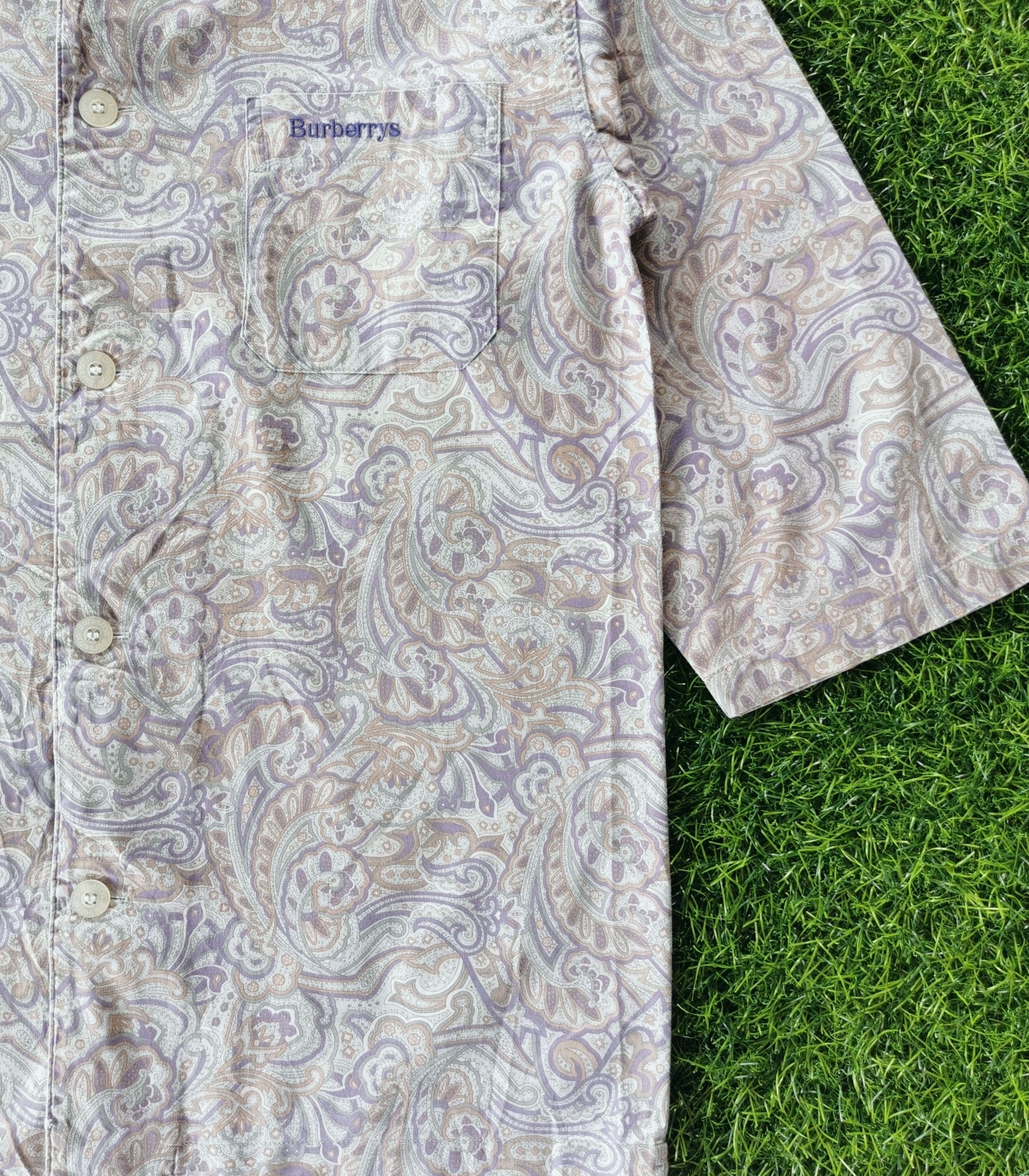 Burberry Vintage Burberrys Paisley Button Shirts Burberry Size US L / EU 52-54 / 3 - 2 Thumbnail