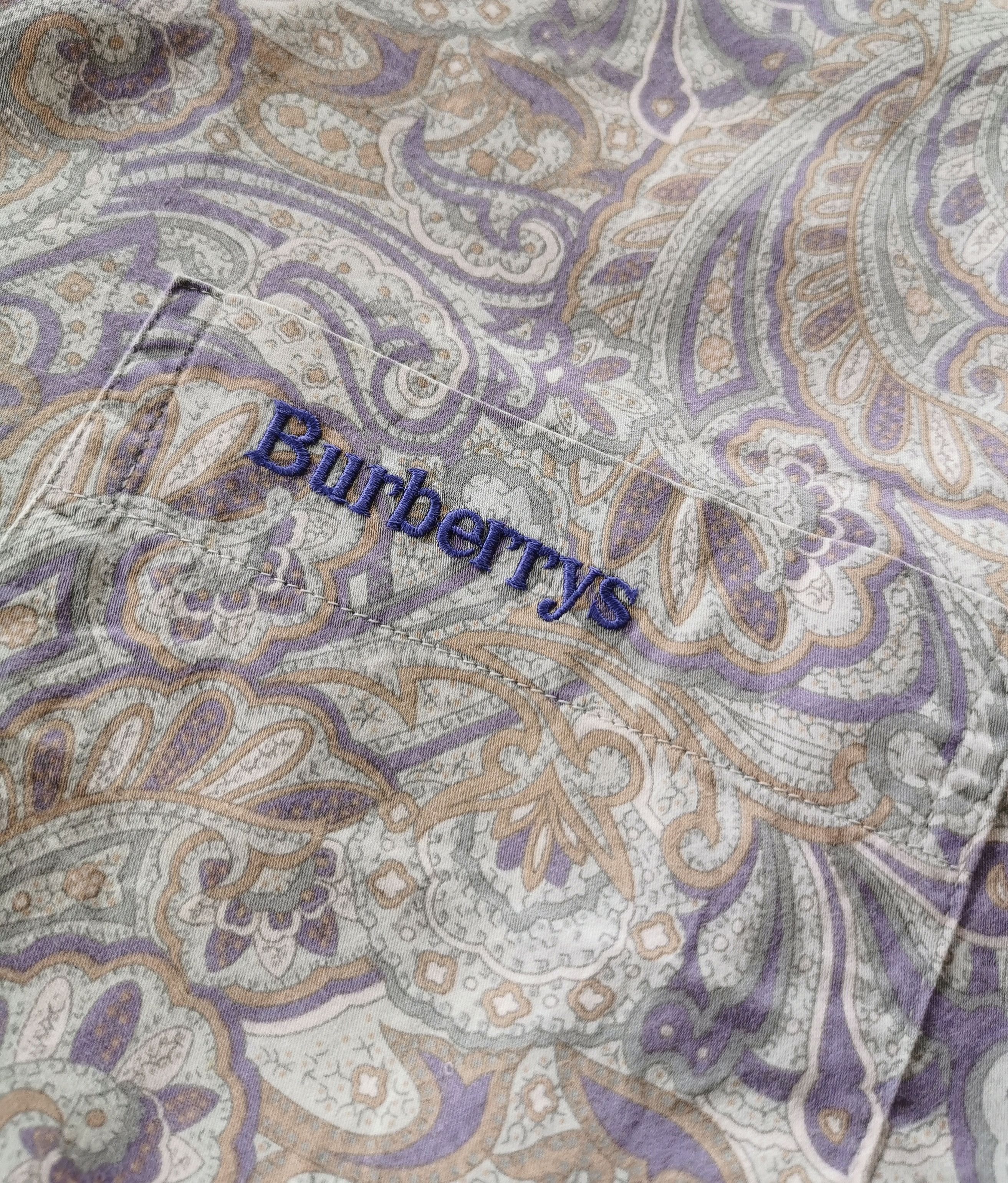 Burberry Vintage Burberrys Paisley Button Shirts Burberry Size US L / EU 52-54 / 3 - 5 Thumbnail