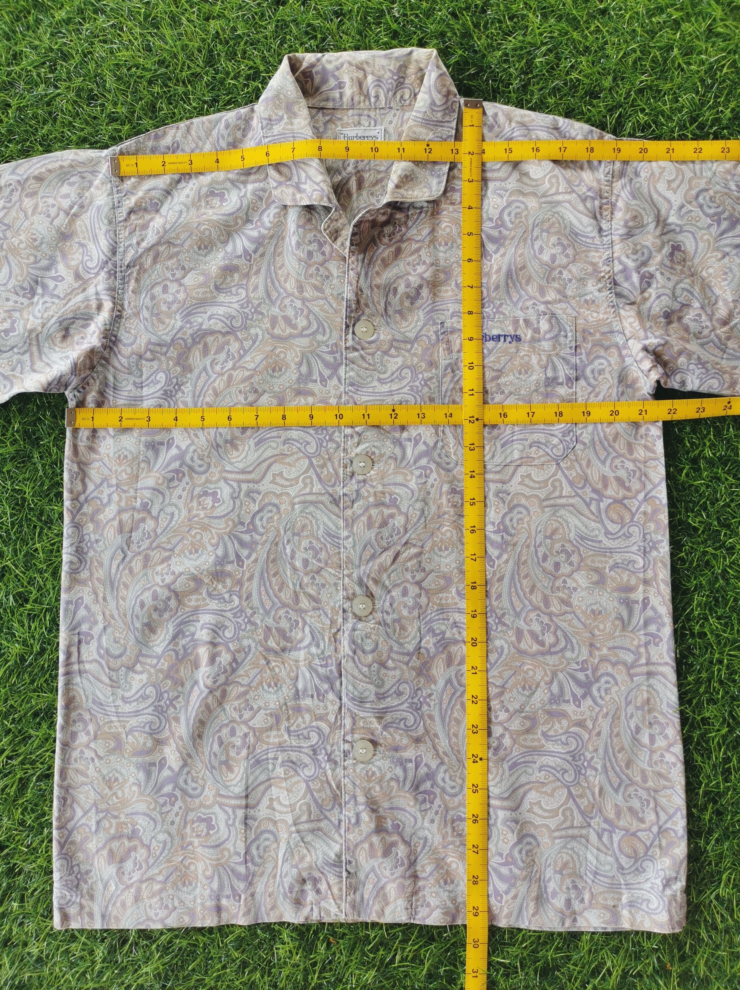 Burberry Vintage Burberrys Paisley Button Shirts Burberry Size US L / EU 52-54 / 3 - 13 Thumbnail
