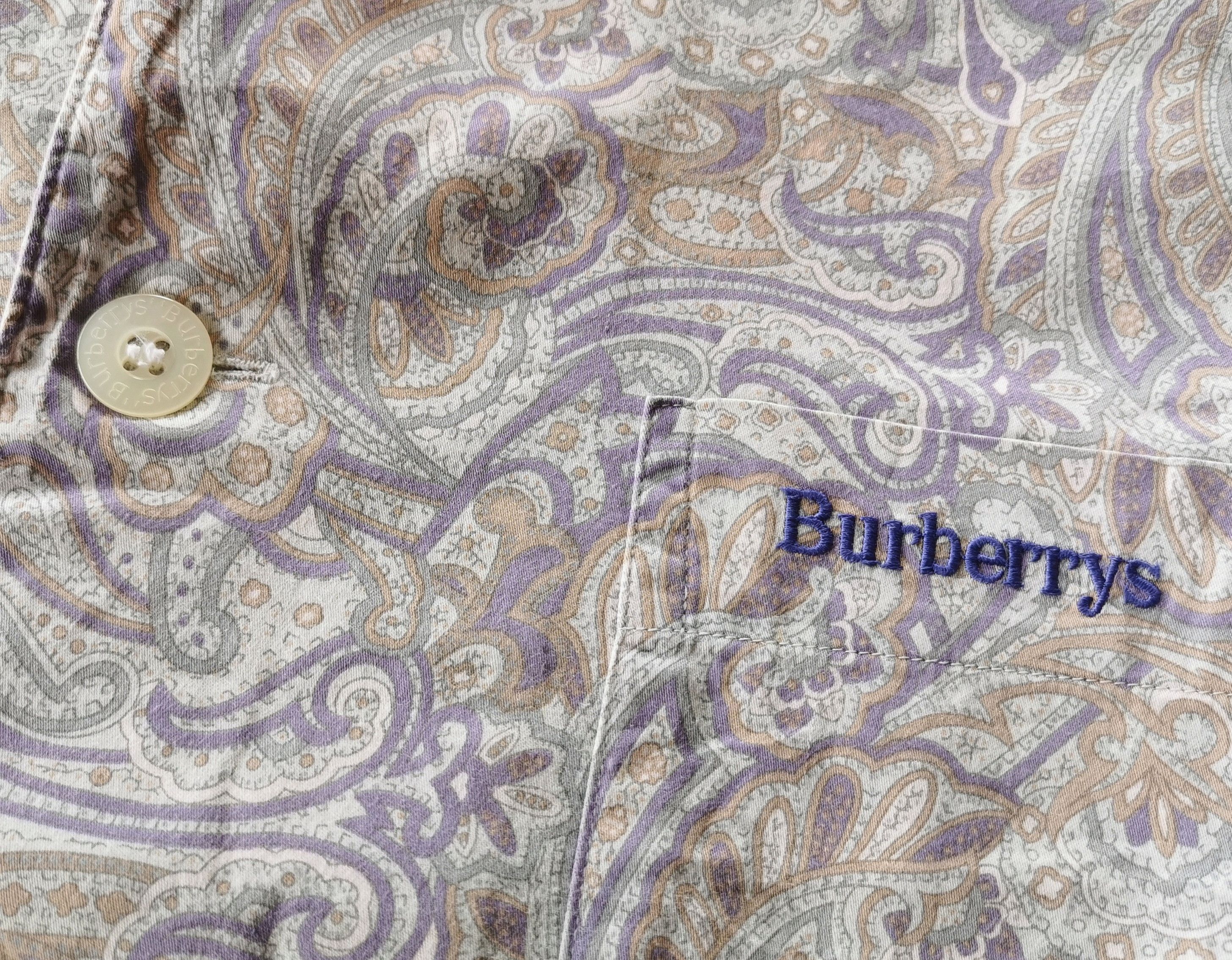 Burberry Vintage Burberrys Paisley Button Shirts Burberry Size US L / EU 52-54 / 3 - 4 Thumbnail