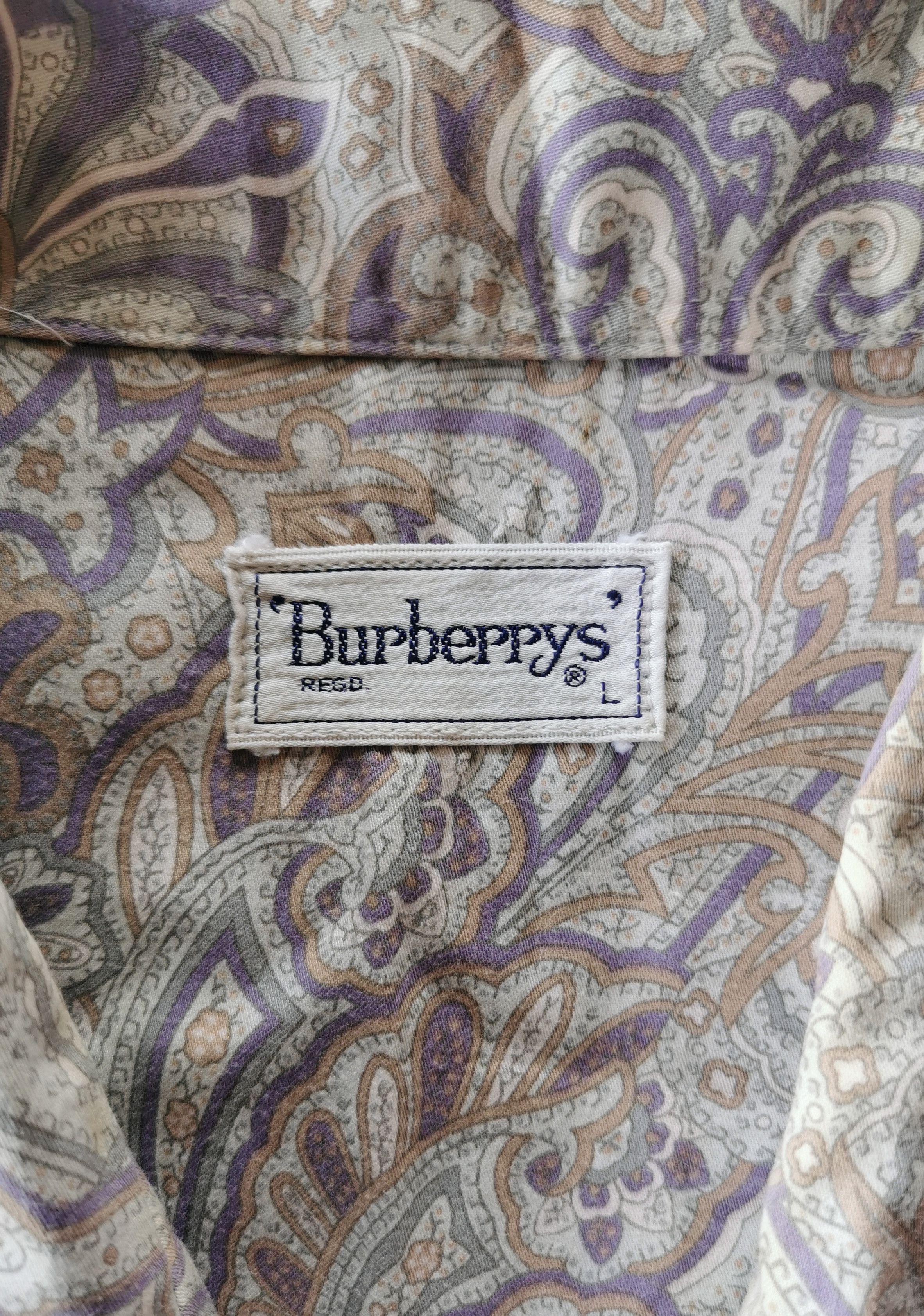 Burberry Vintage Burberrys Paisley Button Shirts Burberry Size US L / EU 52-54 / 3 - 11 Thumbnail
