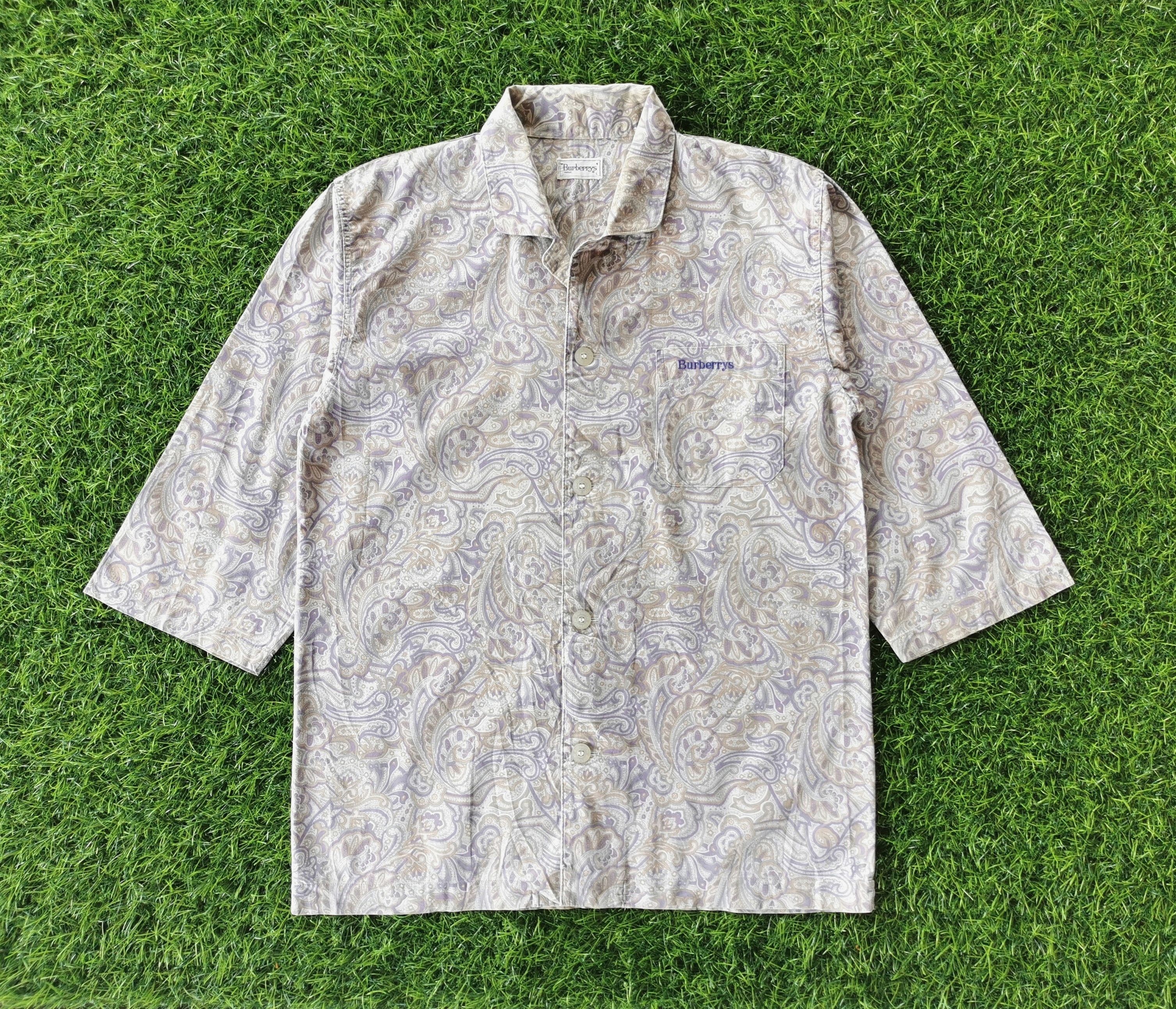 Burberry Vintage Burberrys Paisley Button Shirts Burberry Size US L / EU 52-54 / 3 - 6 Thumbnail