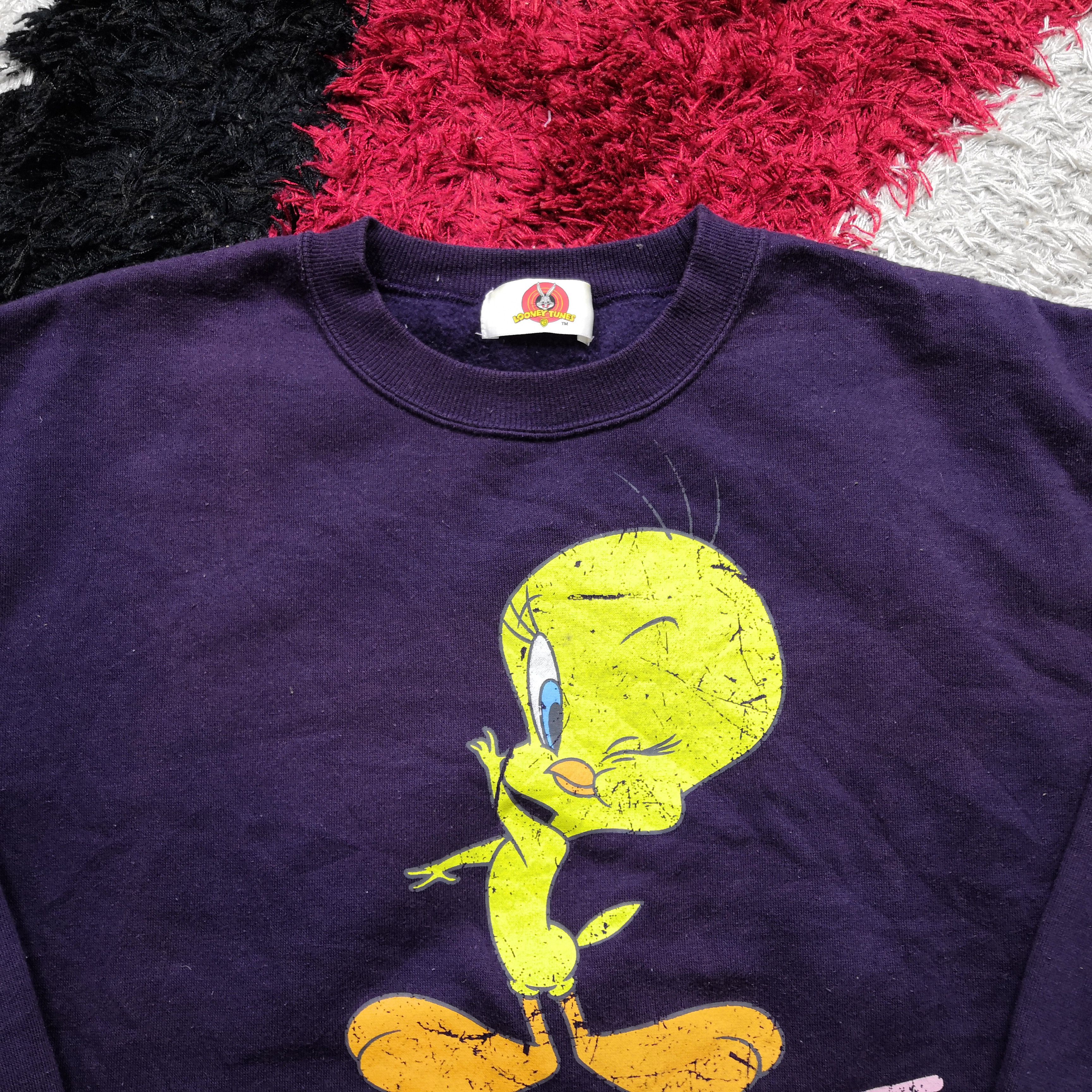 Cartoon Network × Vintage × Warner Bros Vintage Tweety Sweatshirt Looney Tunes Warner Bros Sweater Size US L / EU 52-54 / 3 - 4 Thumbnail