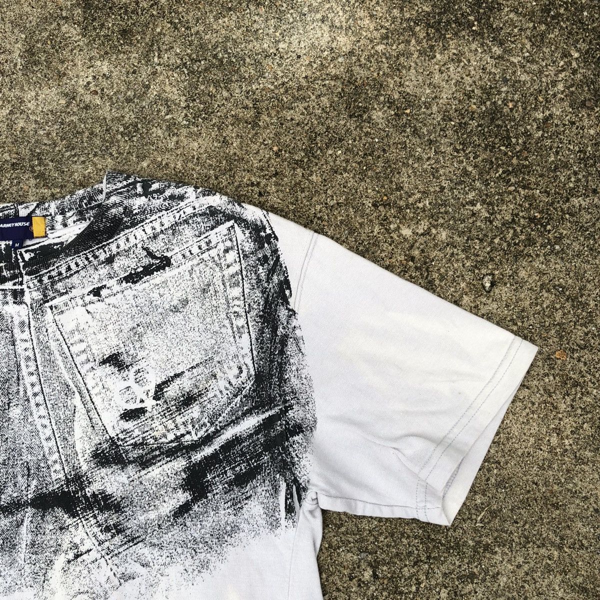 Designer × Japanese Brand × Vintage 🔥Rare🔥🇯🇵Kearney House Nice Splash Denim Design Sun Faded Tee Size US S / EU 44-46 / 1 - 6 Thumbnail