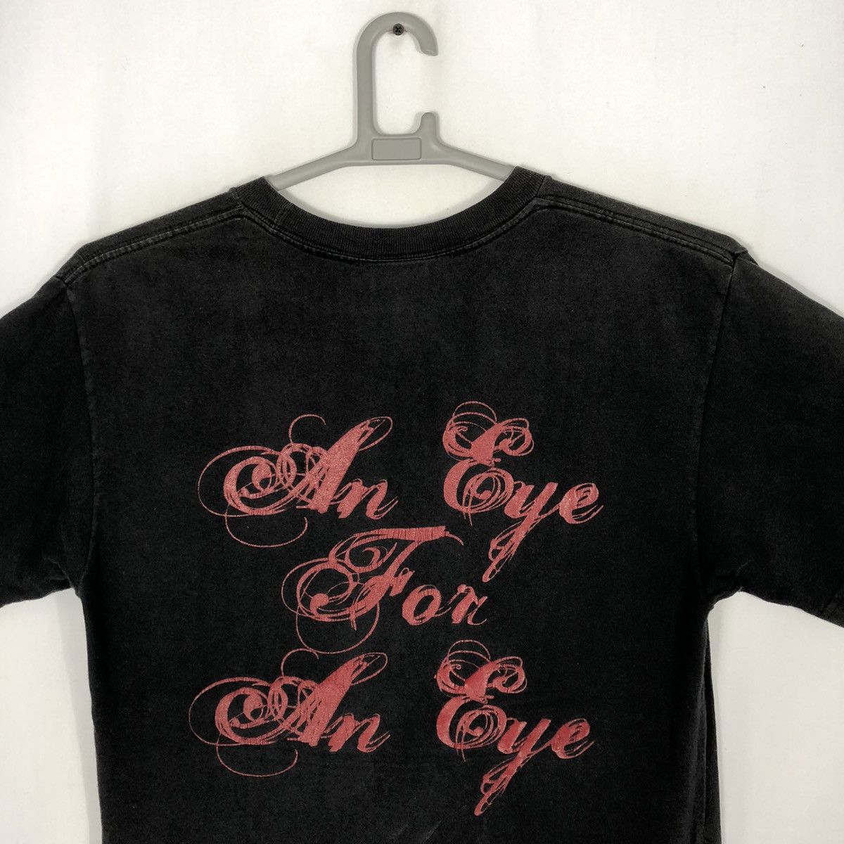 Deadline × Japanese Brand × Vintage 🔥Thrash🔥🇯🇵Deadline An Eye For An Eye Spellout Sun Faded Tee Size US M / EU 48-50 / 2 - 6 Thumbnail