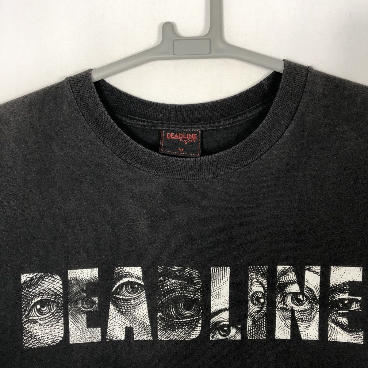 Deadline × Japanese Brand × Vintage 🔥Thrash🔥🇯🇵Deadline An Eye For An Eye Spellout Sun Faded Tee Size US M / EU 48-50 / 2 - 4 Thumbnail