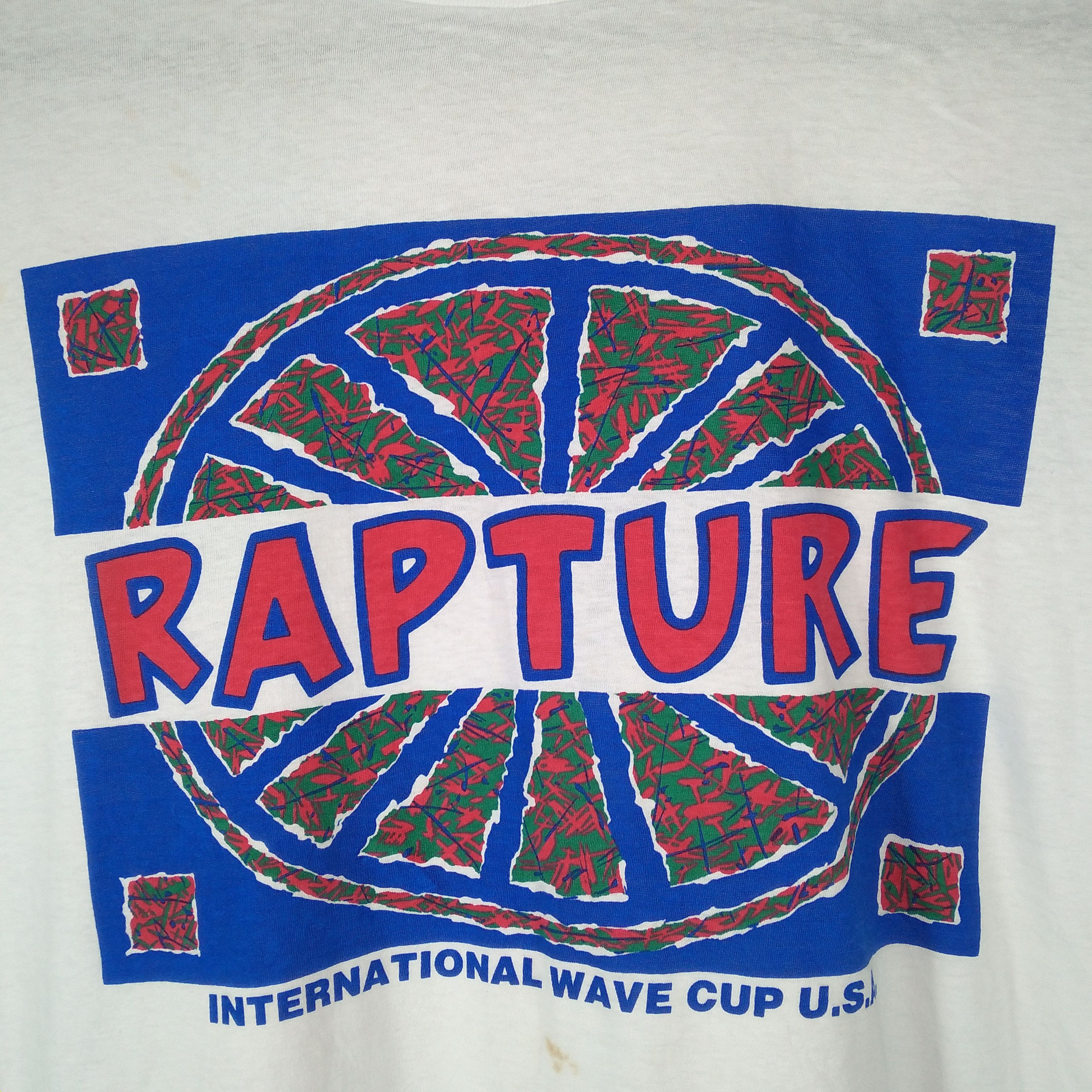 Vintage Vintage 90s RAPTURE International Waves Cup USA Promo Tee Size US L / EU 52-54 / 3 - 3 Thumbnail