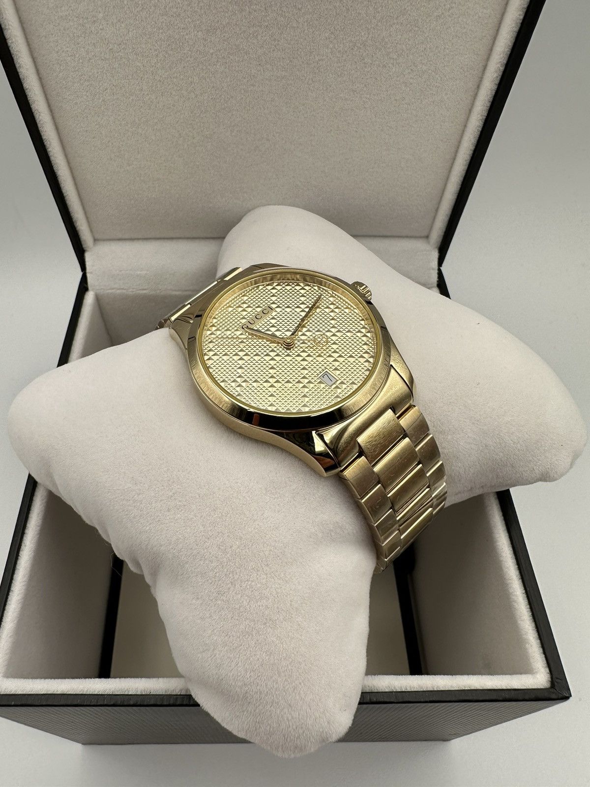 image of Gucci Gold Date Watch, Men's