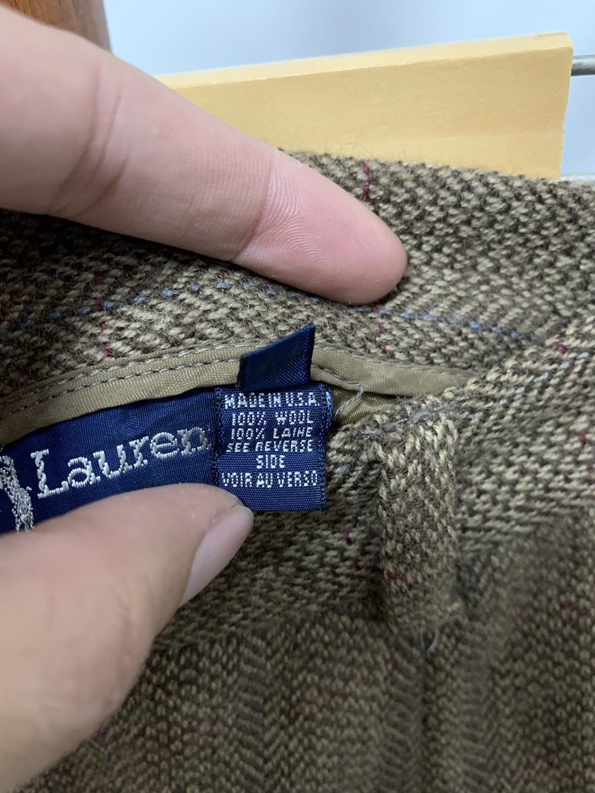 Polo Ralph Lauren × Ralph Lauren × Vintage Vintage Ralph Lauren Wool Skirt Size 25" / US 0 / IT 36 - 7 Thumbnail