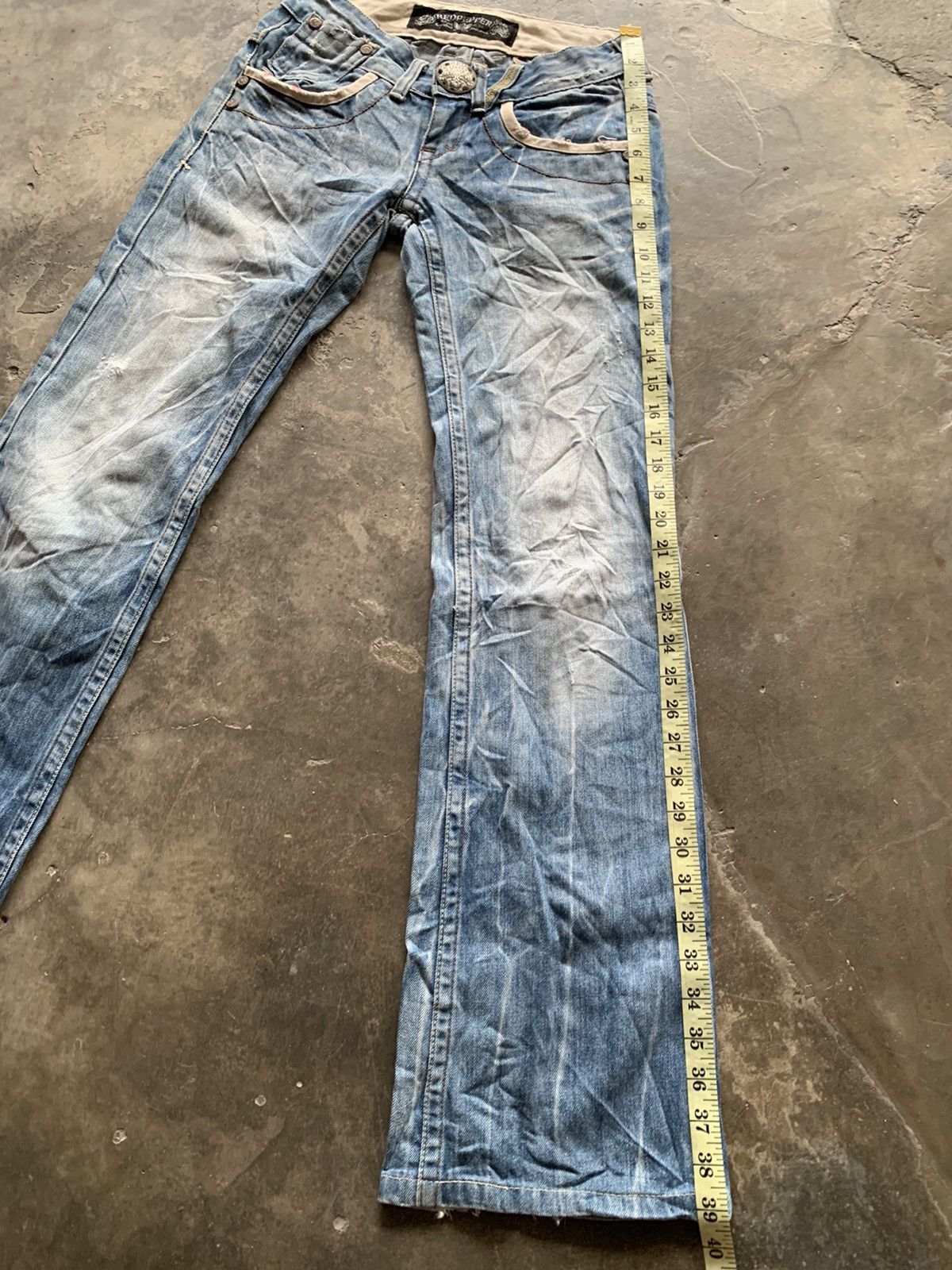 Japanese Brand Red Pepper Distressed Denim Size US 26 / EU 42 - 10 Thumbnail