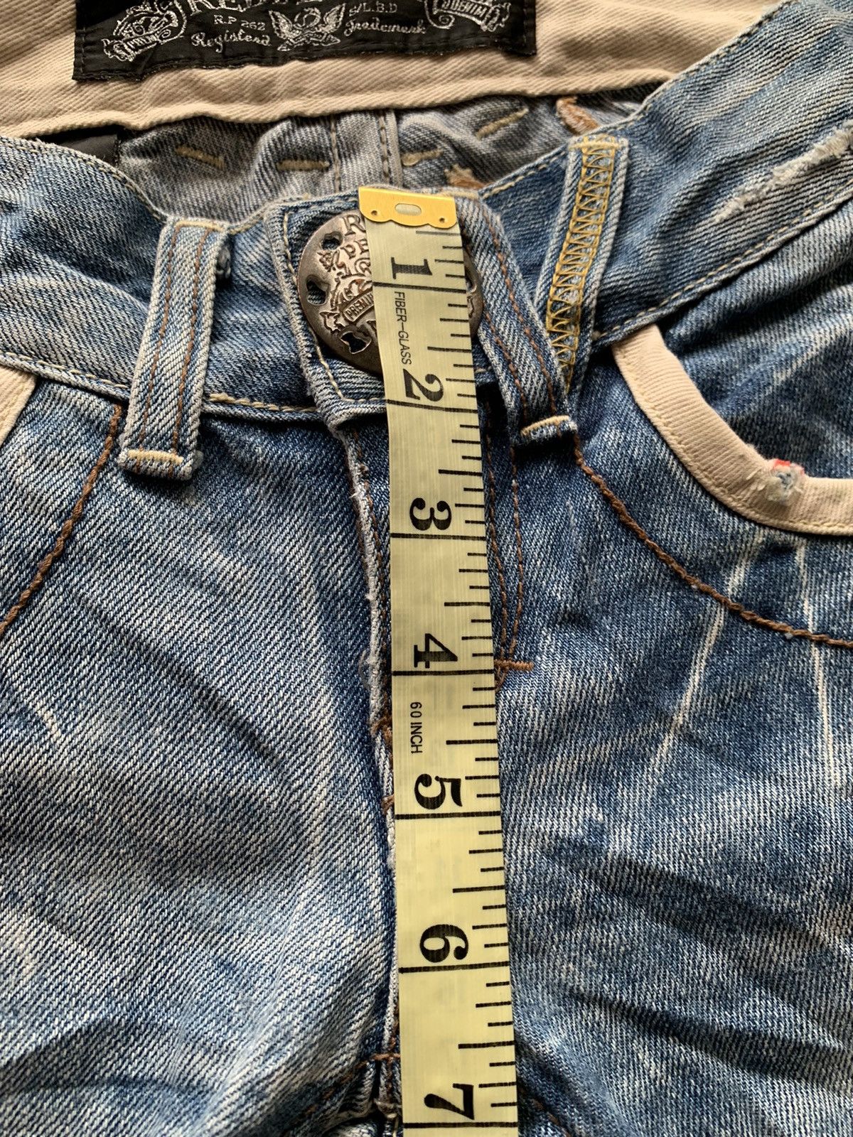 Japanese Brand Red Pepper Distressed Denim Size US 26 / EU 42 - 14 Thumbnail