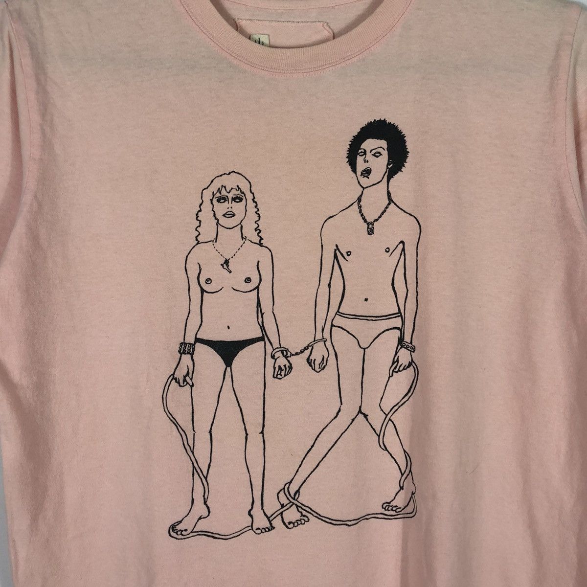 Band Tees × Vintage 🔥Rare🔥Vintage Sid N Nancy Naked Handcuff Sex Pistol Punk Tee Size US L / EU 52-54 / 3 - 2 Thumbnail