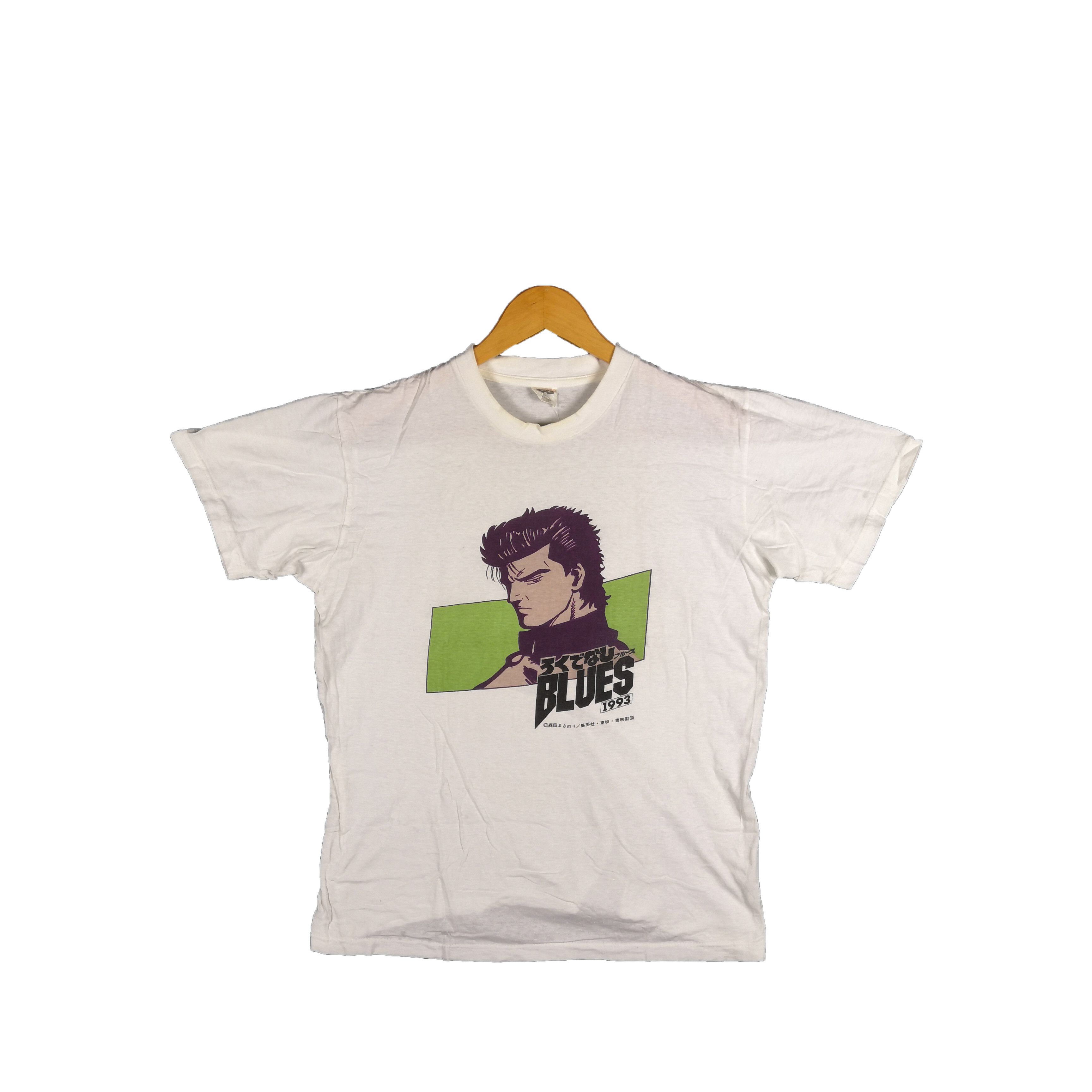 Anime Vintage 90s Bastard Blues T-Shirt Japan Masanori 56789 Size US M / EU 48-50 / 2 - 1 Thumbnail