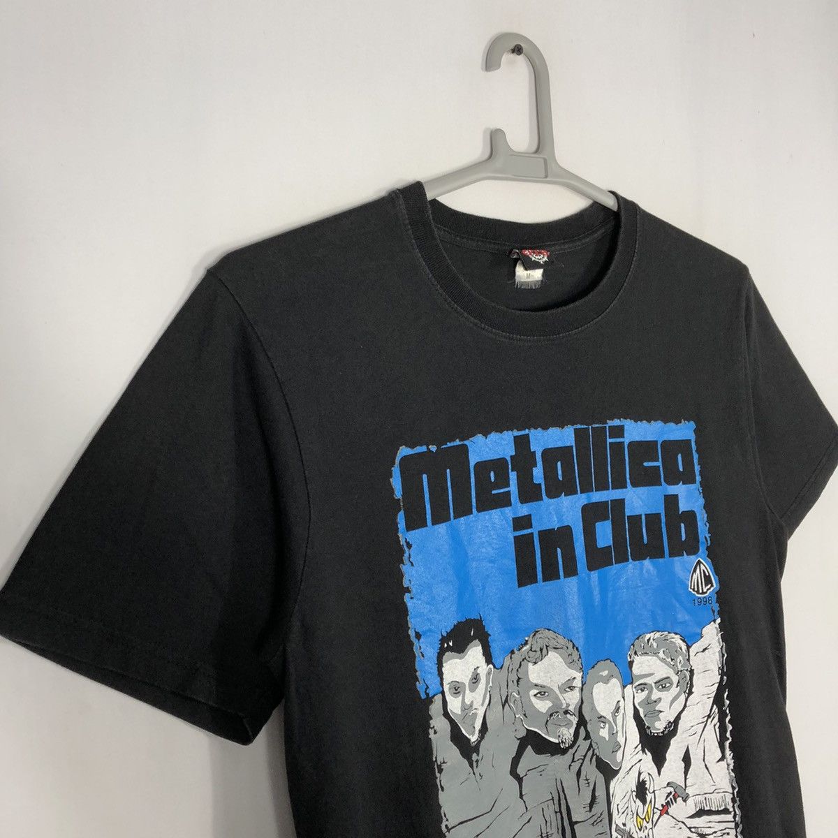 Band Tees × Metallica × Vintage 🔥Rare🔥Metallica Rip Off Harley Davidson In Club Promo Tee Size US M / EU 48-50 / 2 - 8 Thumbnail