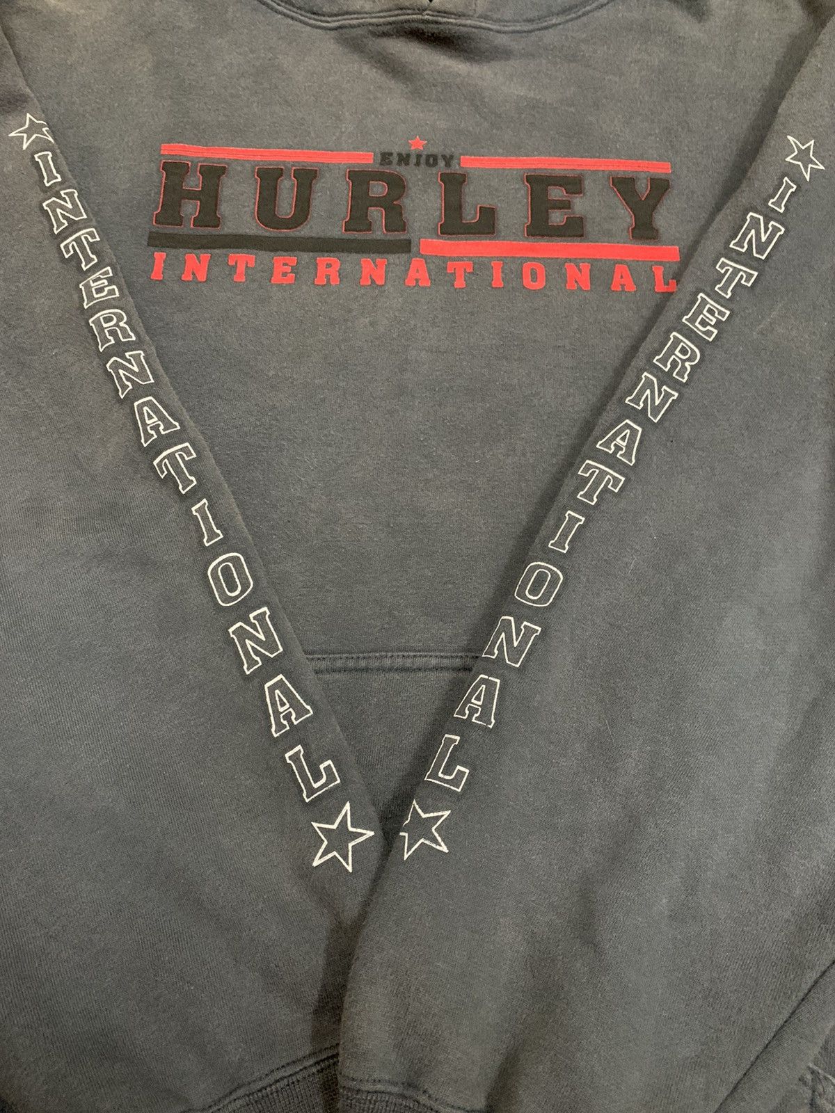 Hurley × Vintage Vintage Hurley International Hoodie Size US L / EU 52-54 / 3 - 3 Thumbnail