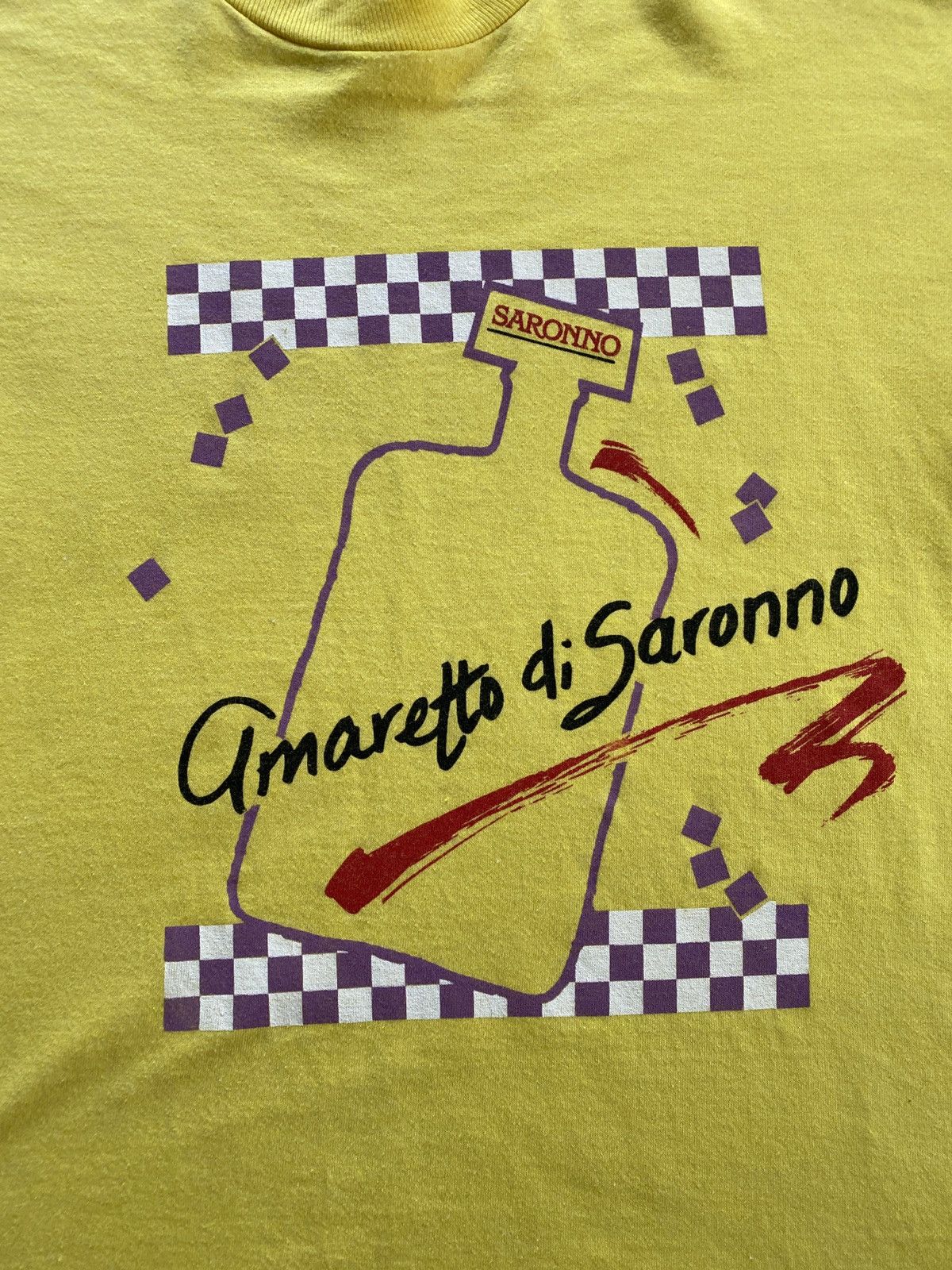 Vintage Vintage 80’s Amaretto Saronno Single Stitch Screen Stars Tee Size US XL / EU 56 / 4 - 2 Thumbnail