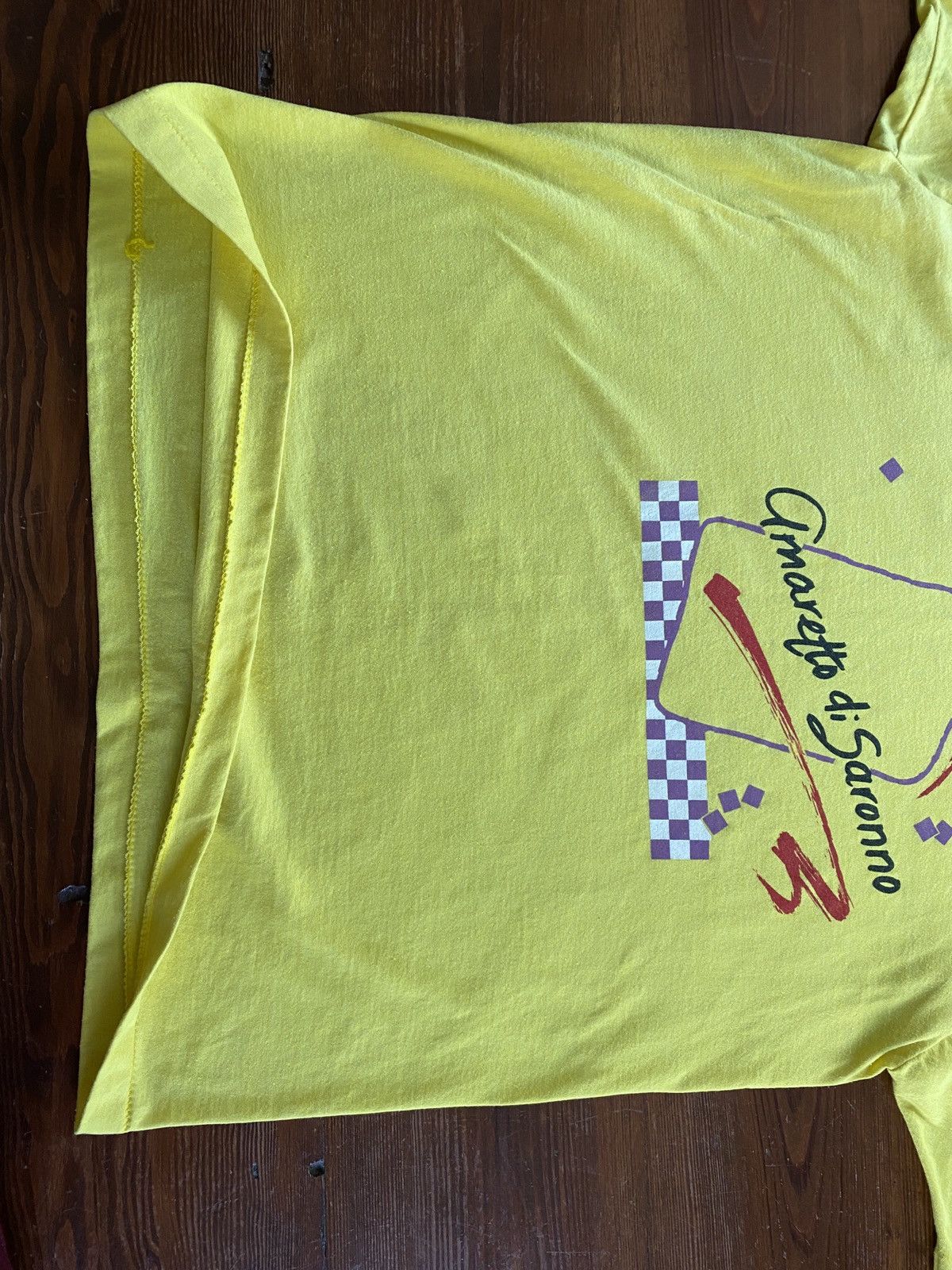 Vintage Vintage 80’s Amaretto Saronno Single Stitch Screen Stars Tee Size US XL / EU 56 / 4 - 8 Thumbnail